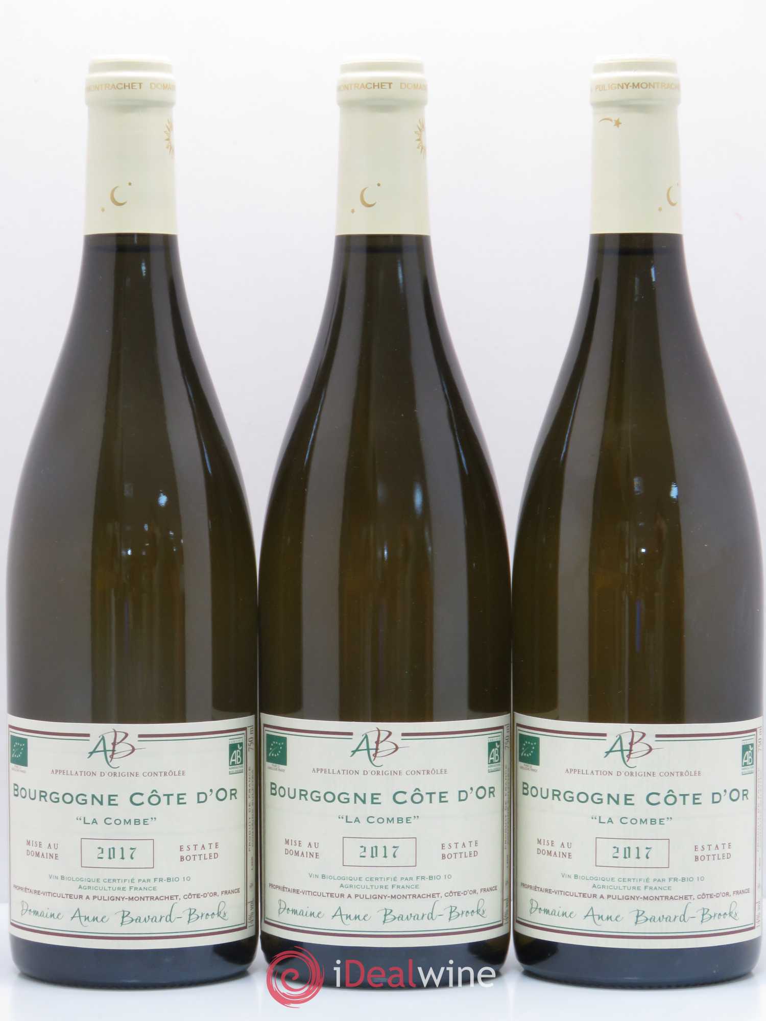 Bourgogne Côte d'Or La Combe Domaine Bavard Brooks 2017 - Posten von 3 Flaschen - 0
