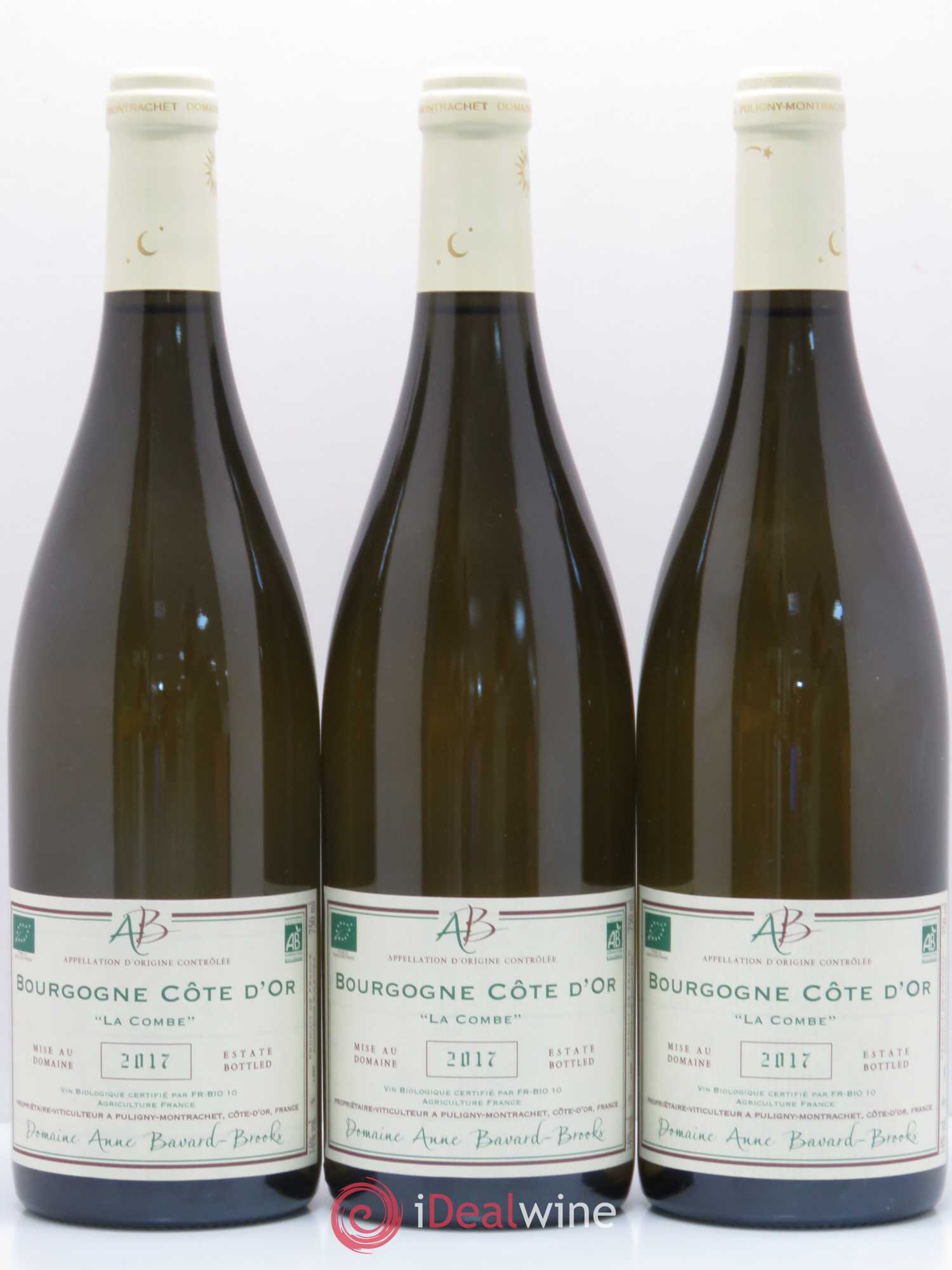 Bourgogne Côte d'Or La Combe Domaine Bavard Brooks 2017 - Posten von 3 Flaschen - 0
