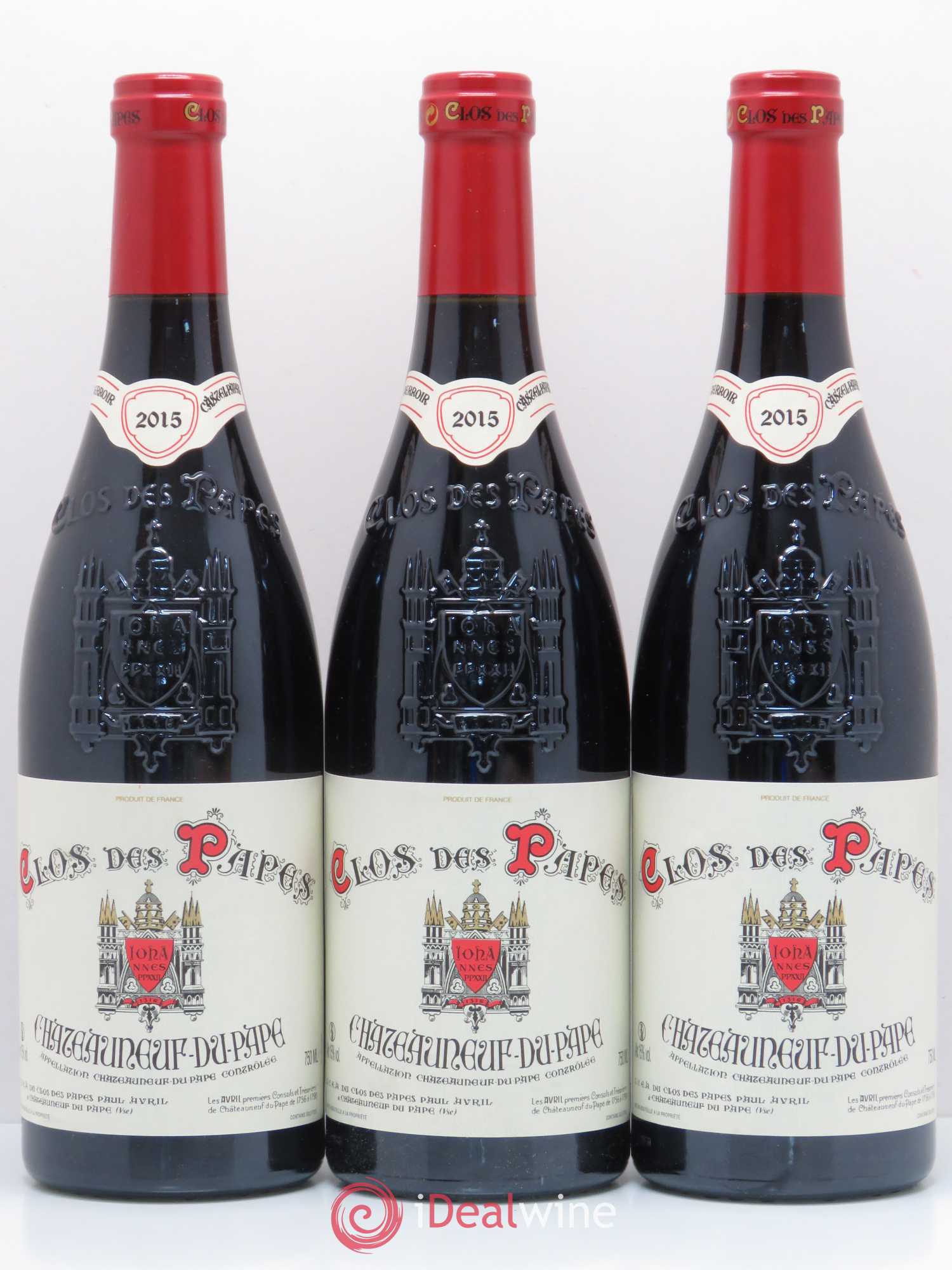 Châteauneuf-du-Pape Clos des Papes - Paul Avril 2015 - Lot de 6 bouteilles - 2