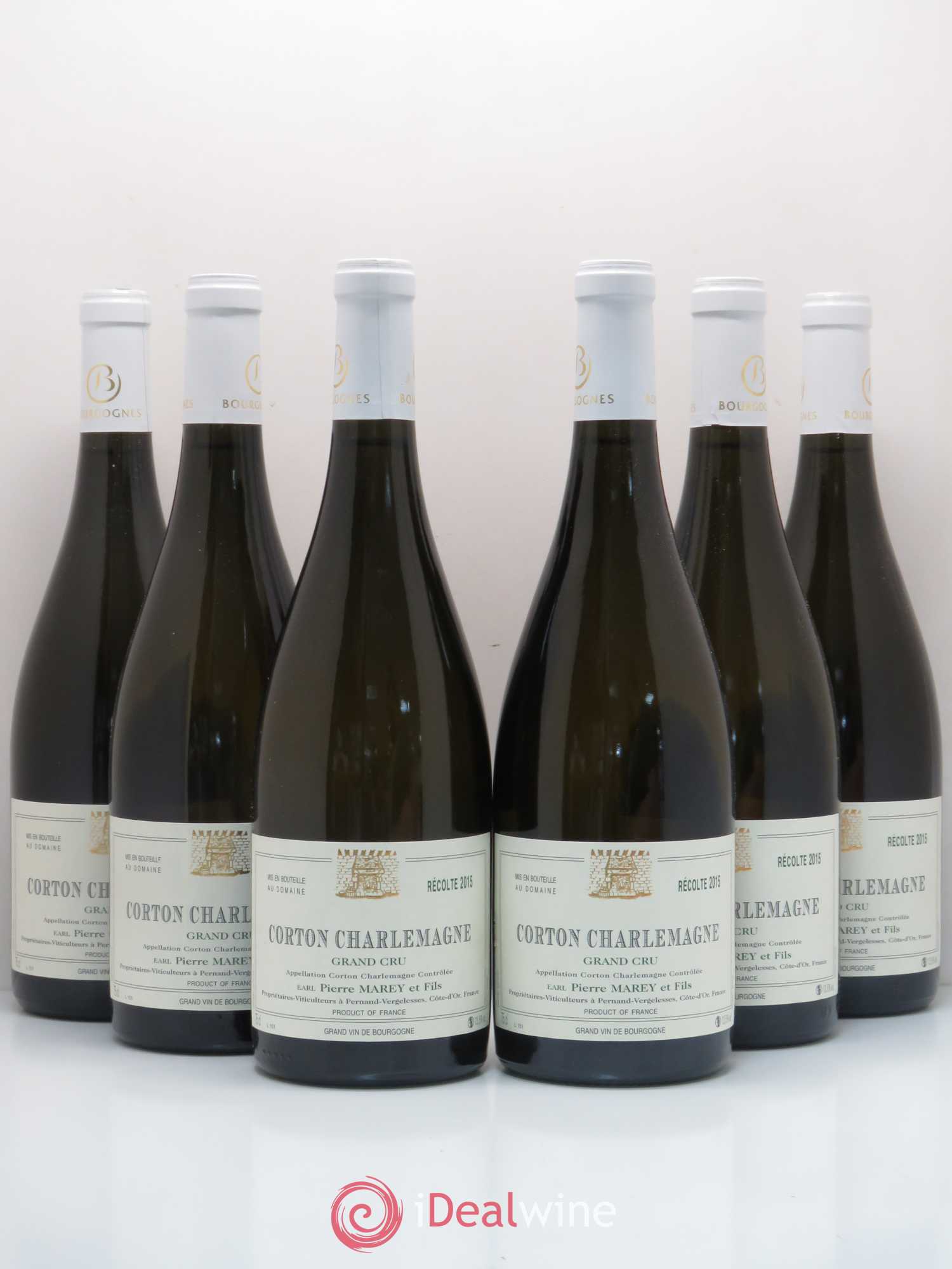 Corton-Charlemagne Grand Cru Domaine Pierre Marey 2015 - Posten von 6 Flaschen - 0