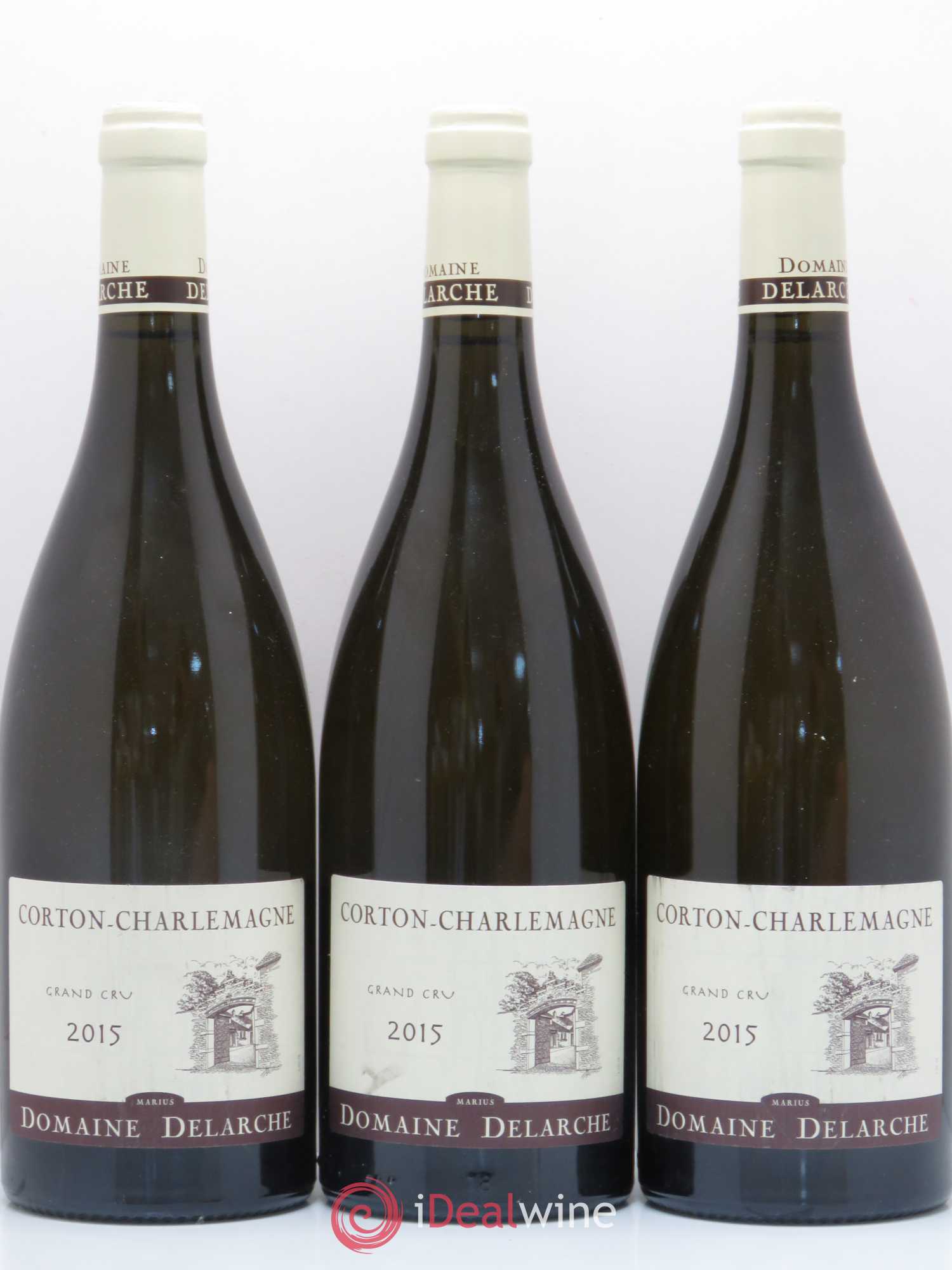 Corton-Charlemagne Grand Cru Domaine Marius Delarche 2015 - Lot de 3 bouteilles - 0