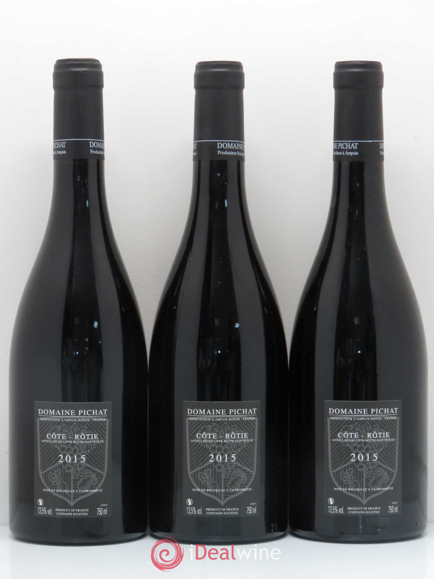 Côte-Rôtie Les Grandes Places Domaine Pichat 2015 - Posten von 3 Flaschen - 1