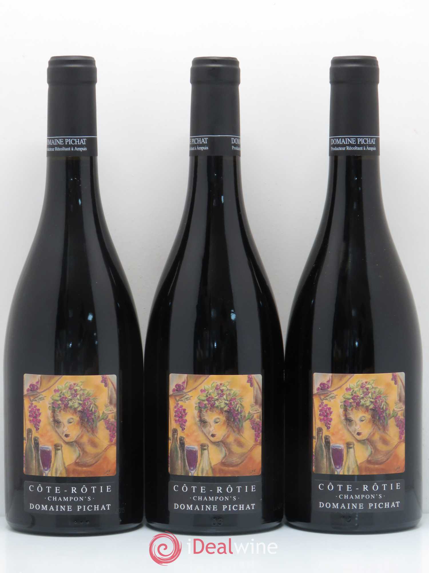 Côte-Rôtie Champon's Domaine Pichat 2015 - Posten von 3 Flaschen - 0