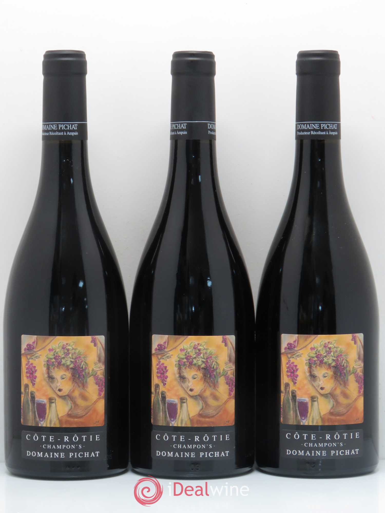 Côte-Rôtie Champon's Domaine Pichat 2015 - Posten von 3 Flaschen - 0