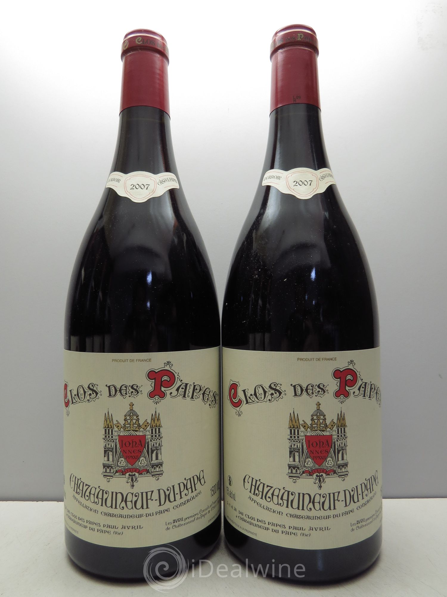 Châteauneuf-du-Pape Clos des Papes - Paul Avril 2007 - Lot de 6 magnums - 1