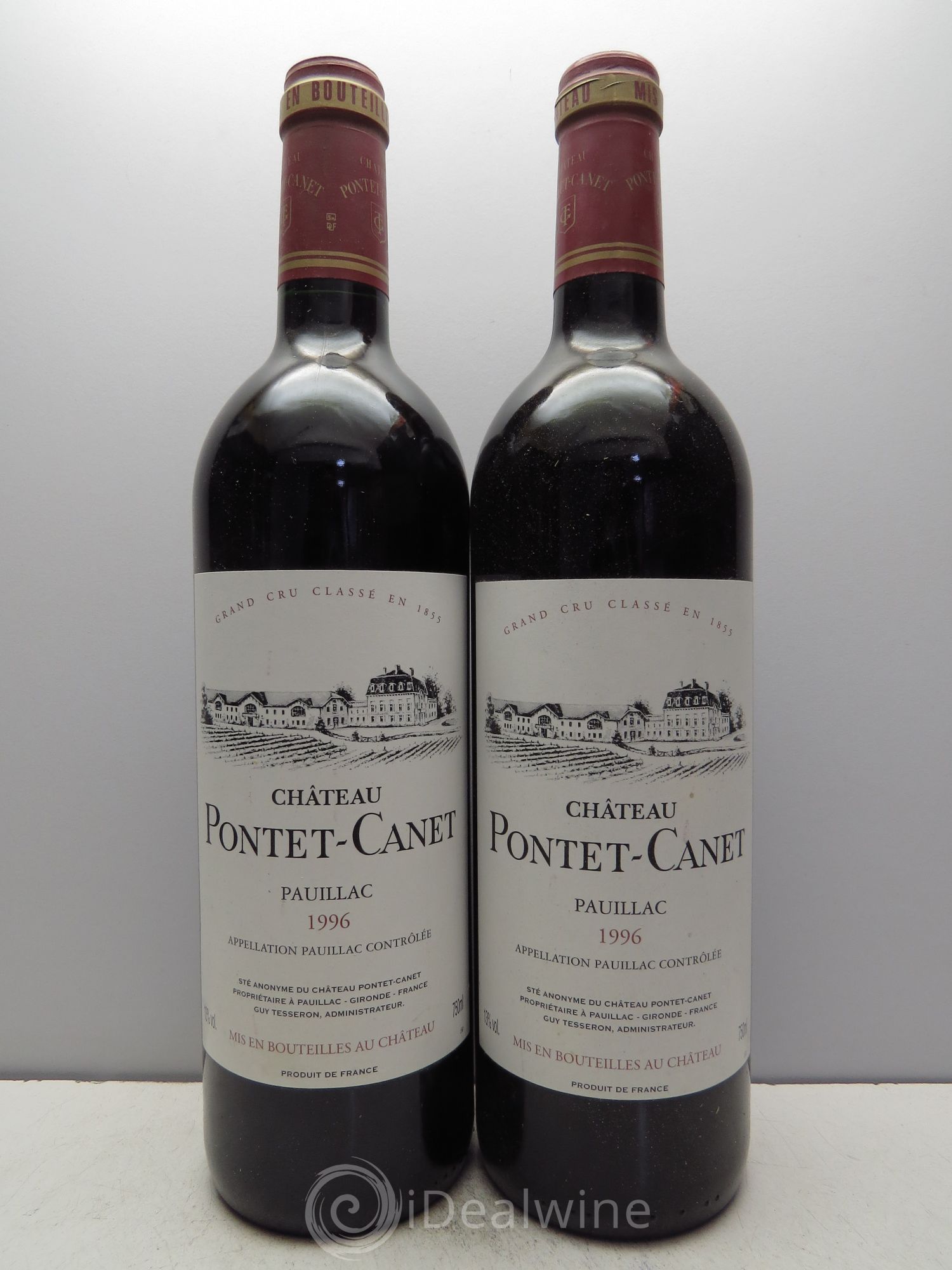 Château Pontet Canet 5ème Grand Cru Classé 1996 - Lot de 12 bouteilles - 1