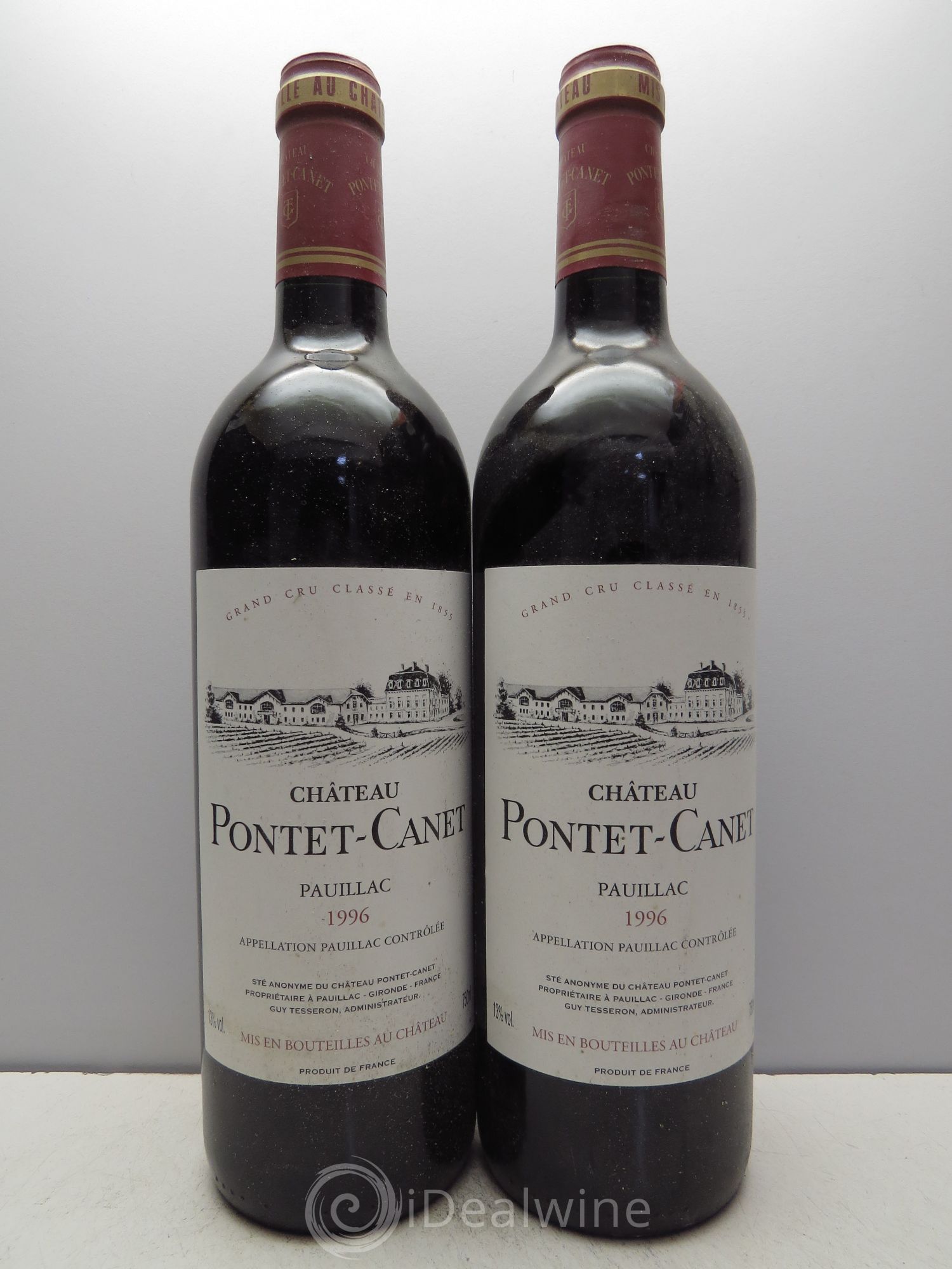 Château Pontet Canet 5ème Grand Cru Classé 1996 - Lot de 12 bouteilles - 6