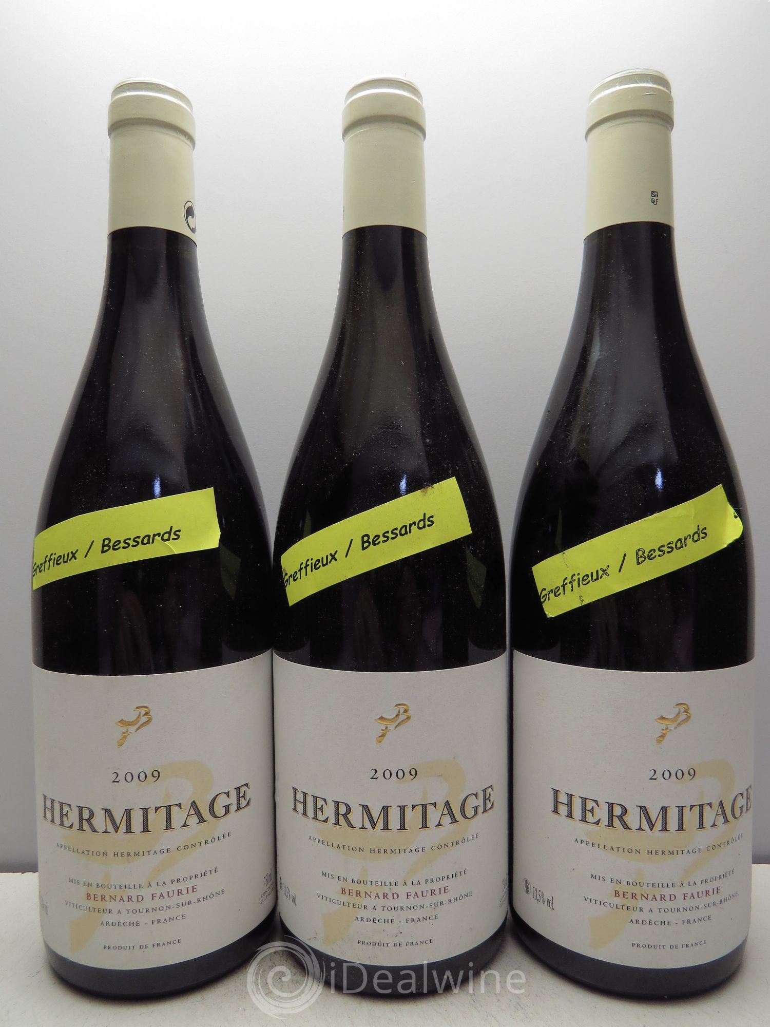 Hermitage Greffieux Méal 2009 - Posten von 3 Flaschen - 0