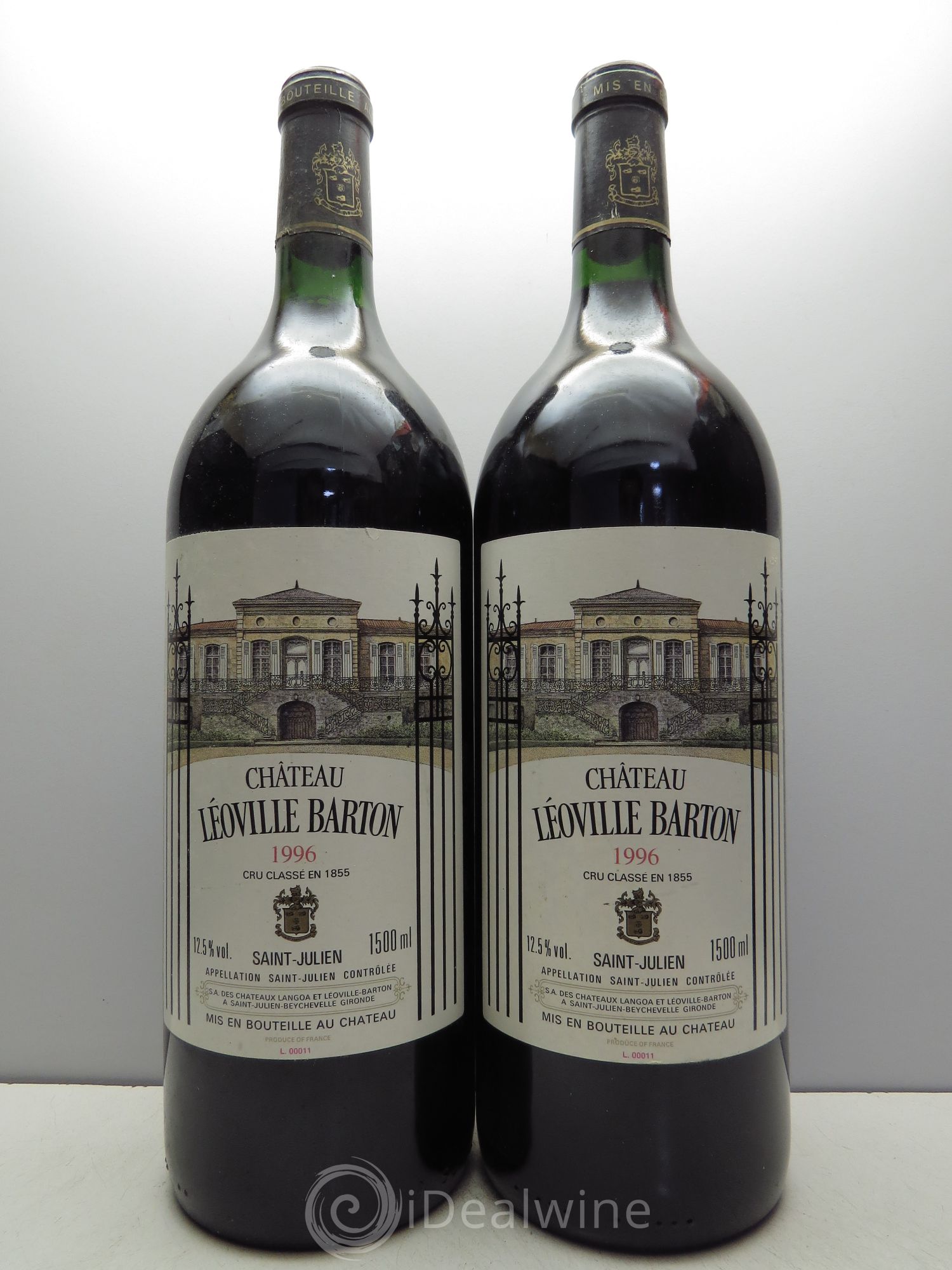 Château Léoville Barton 2ème Grand Cru Classé 1996 - Lot de 2 magnums - 0
