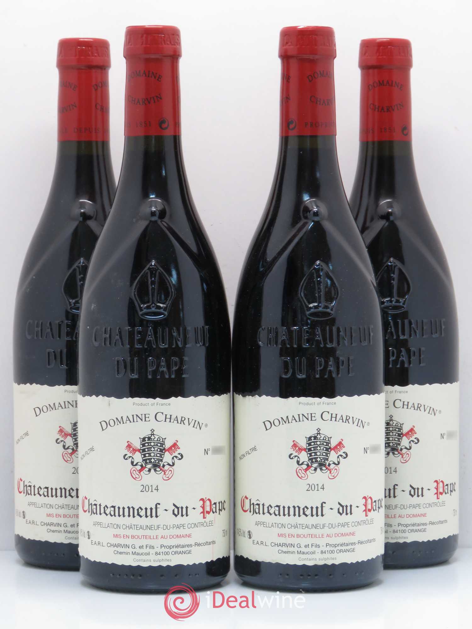 Châteauneuf-du-Pape Charvin (Domaine) 2014 - Lot de 4 bouteilles - 0