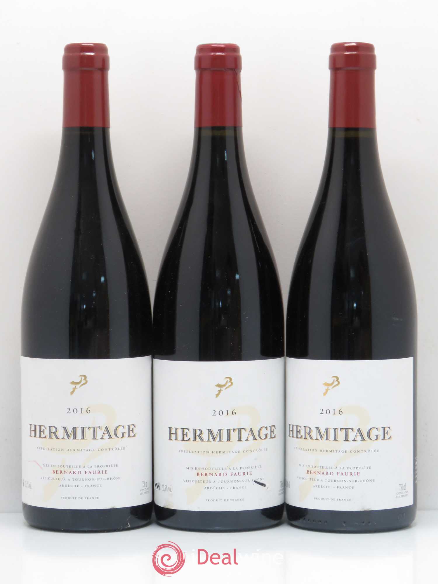 Hermitage Les Bessards Bernard Faurie 2016 - Posten von 3 Flaschen - 0