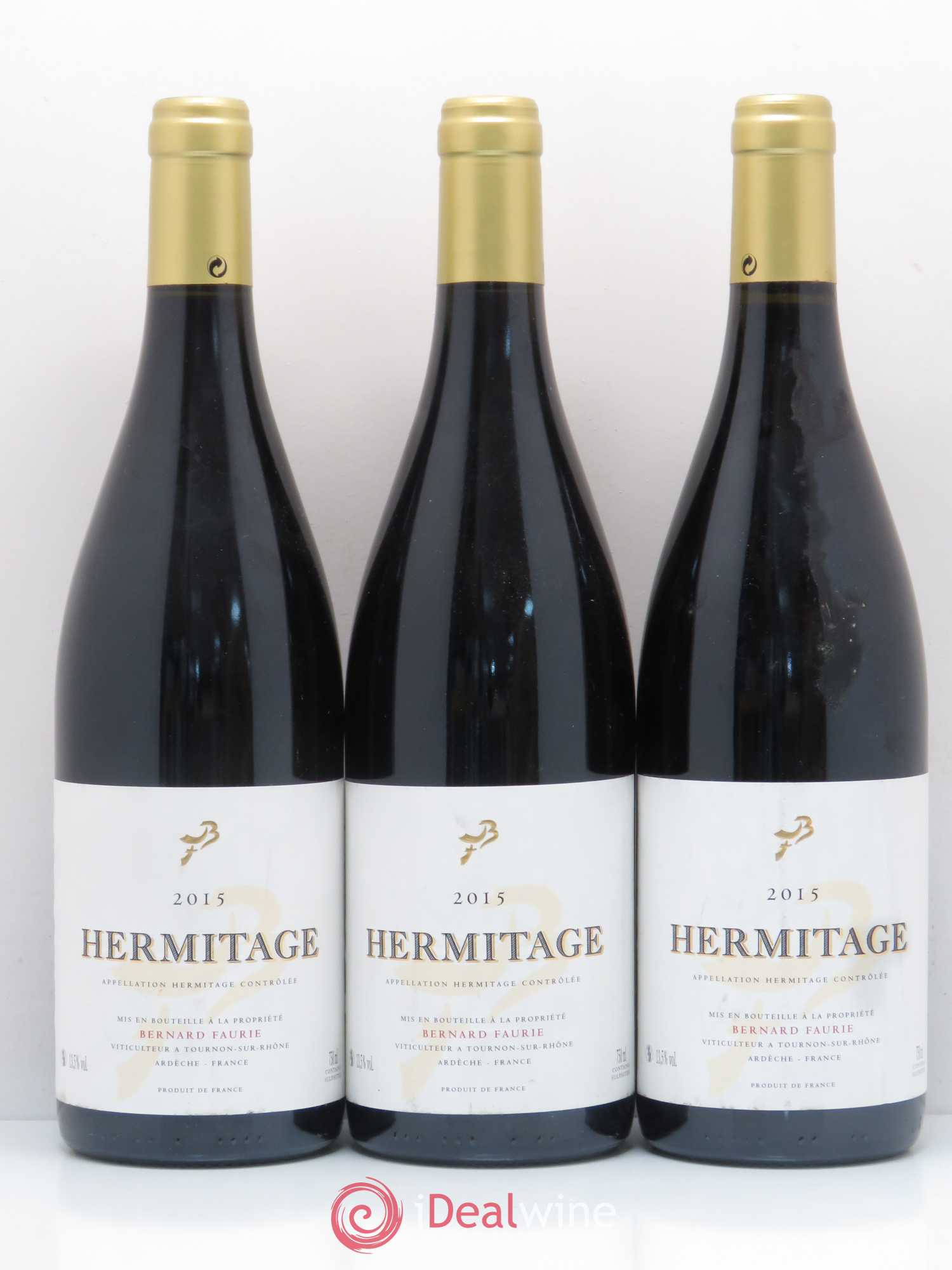 Hermitage Les Bessards et Le Méal - Bernard Faurie 2015 - Posten von 3 Flaschen - 0