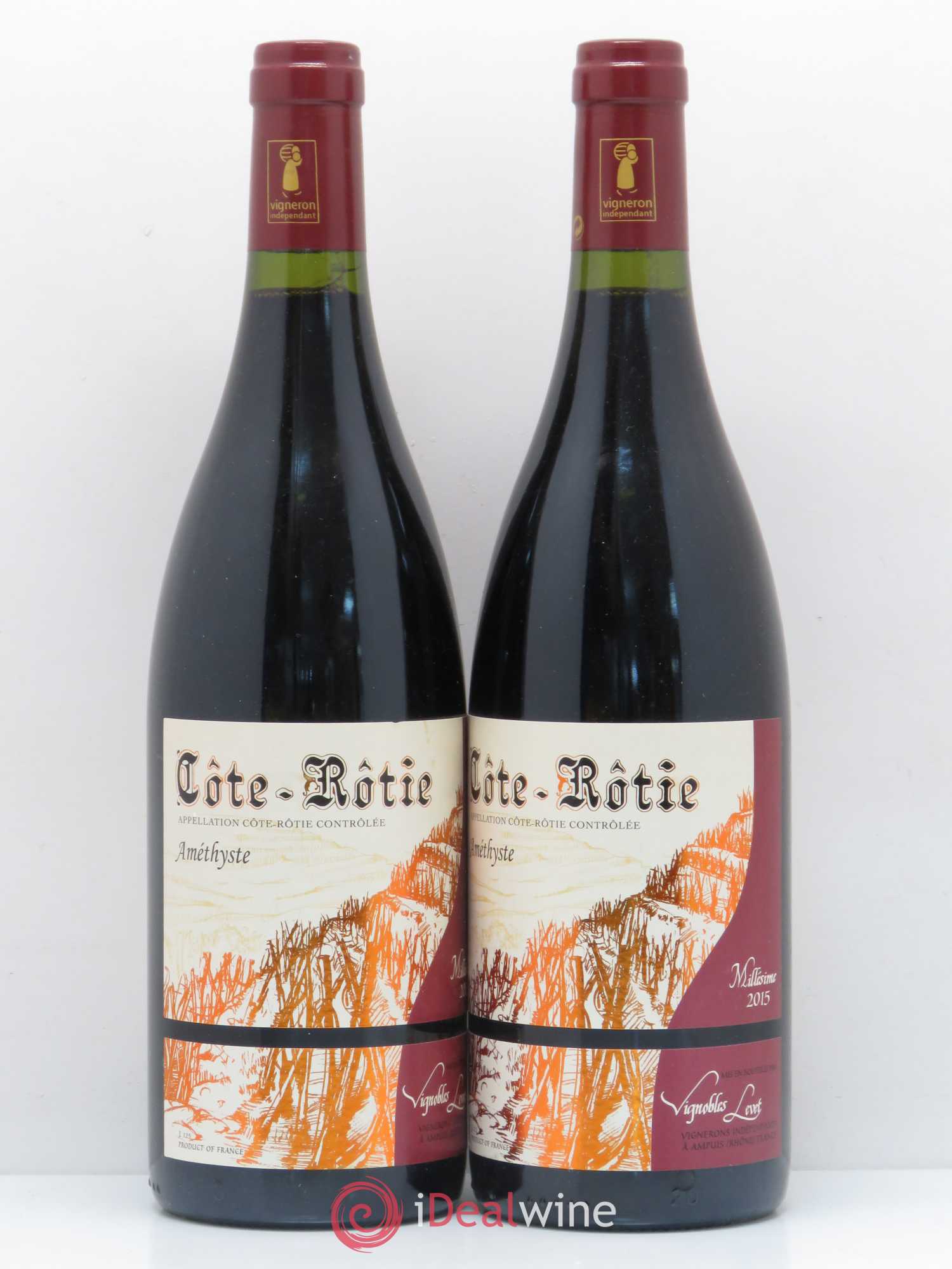 Côte-Rôtie Améthyste Vignobles Levet 2015 - Lot de 2 bouteilles - 0