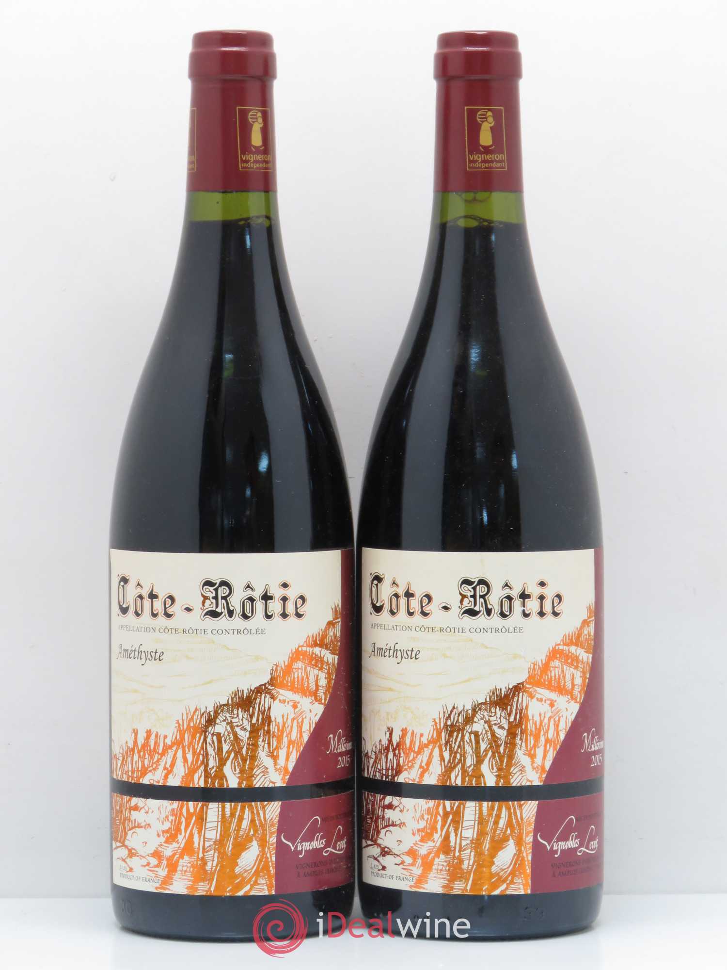 Côte-Rôtie Améthyste Vignobles Levet 2015 - Lot de 2 bouteilles - 0