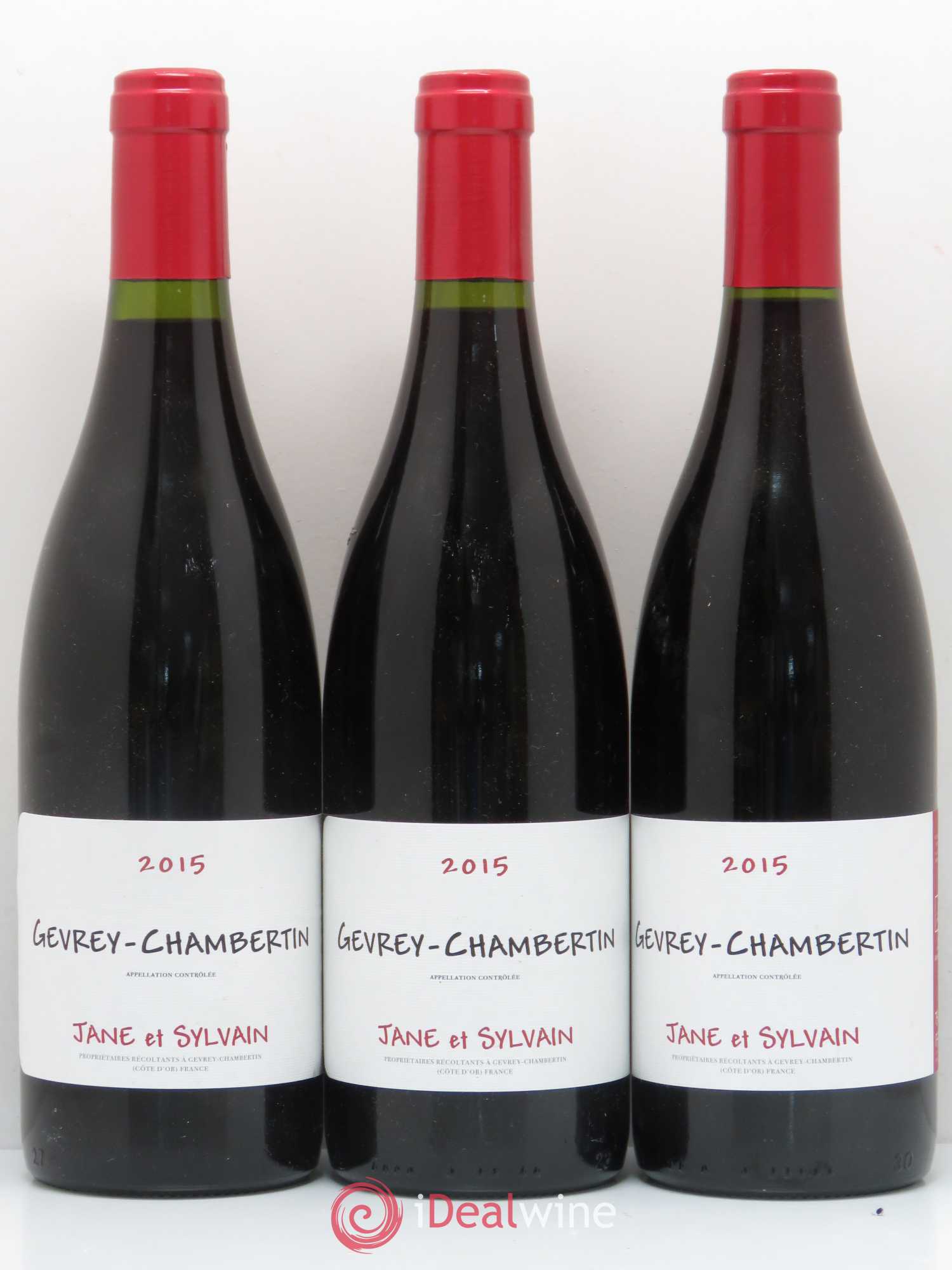 Gevrey-Chambertin Jane et Sylvain 2015 - Posten von 6 Flaschen - 2