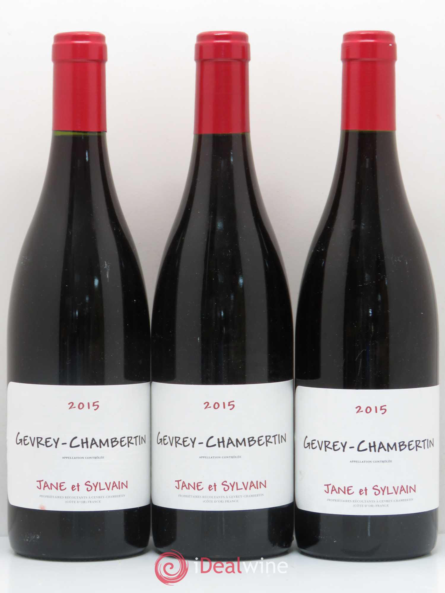 Gevrey-Chambertin Jane et Sylvain 2015 - Posten von 3 Flaschen - 0