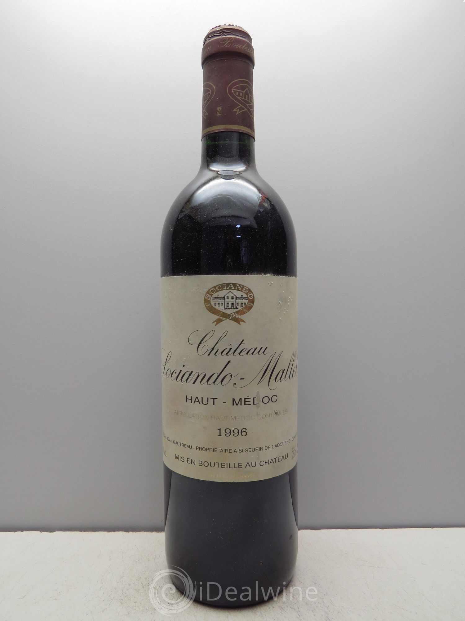 Château Sociando Mallet 1996 - Lot de 12 bouteilles - 0