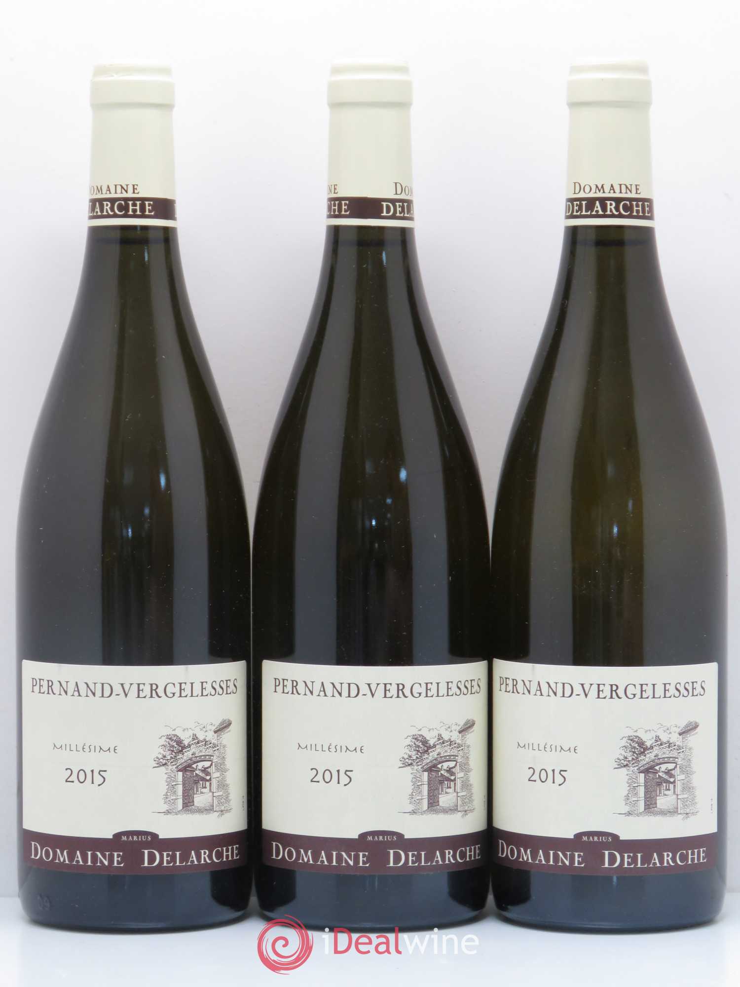 Pernand-Vergelesses Domaine Marius Delarche 2015 - Lot de 3 bouteilles - 0