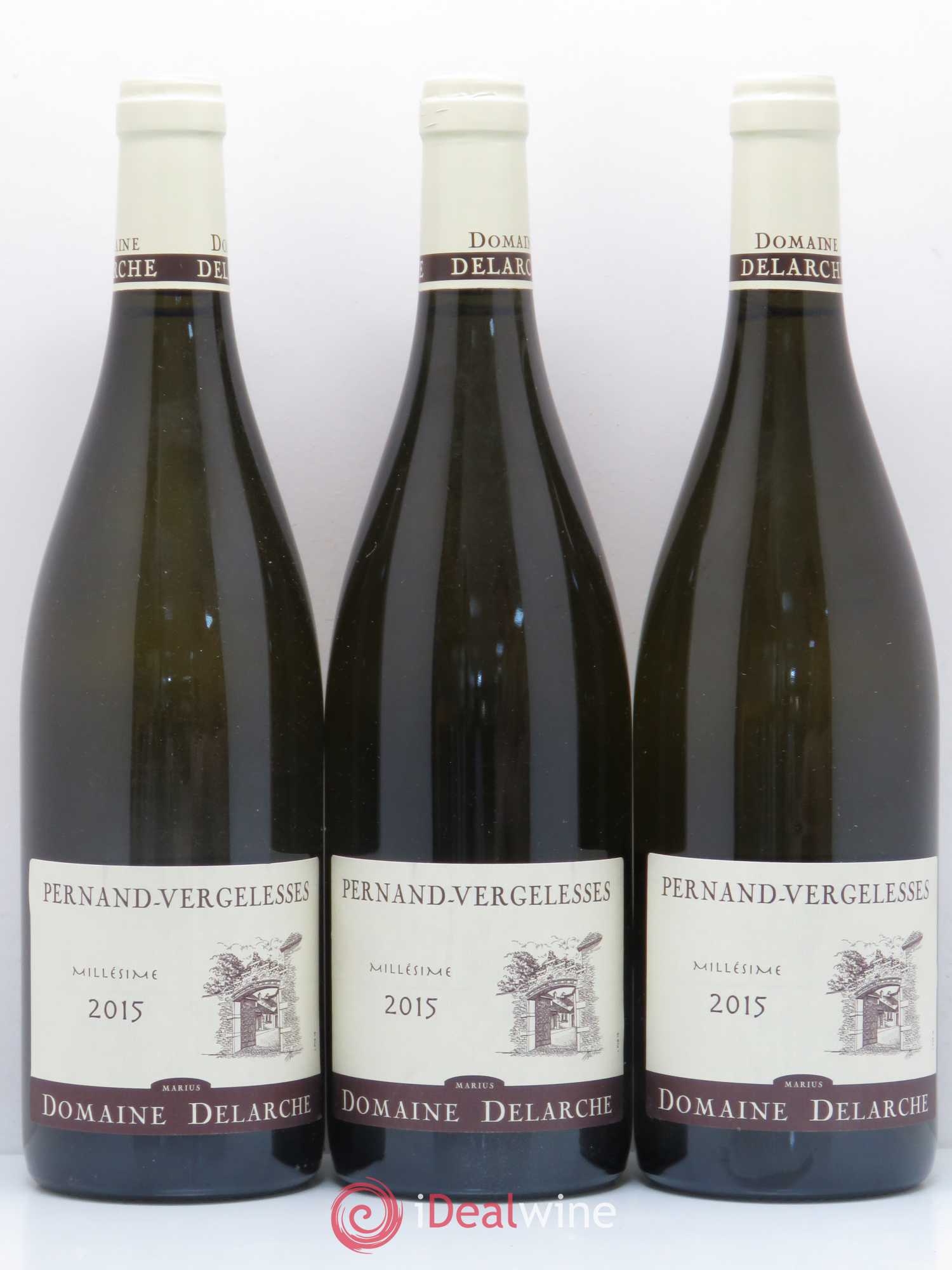 Pernand-Vergelesses Domaine Marius Delarche 2015 - Lot de 3 bouteilles - 0