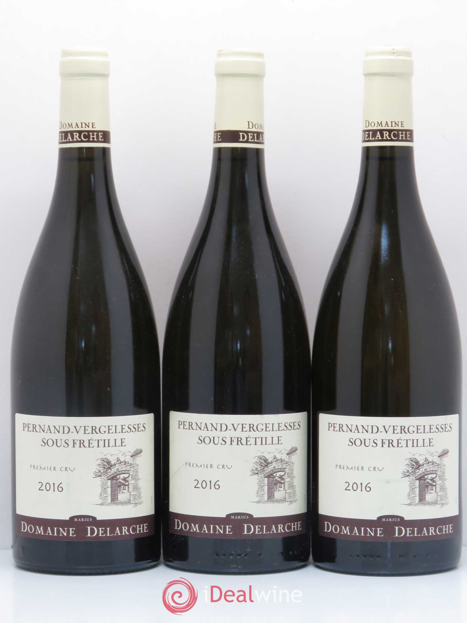 Pernand-Vergelesses 1er Cru Sous Frétille Domaine Marius Delarche 2016 - Posten von 3 Flaschen - 0