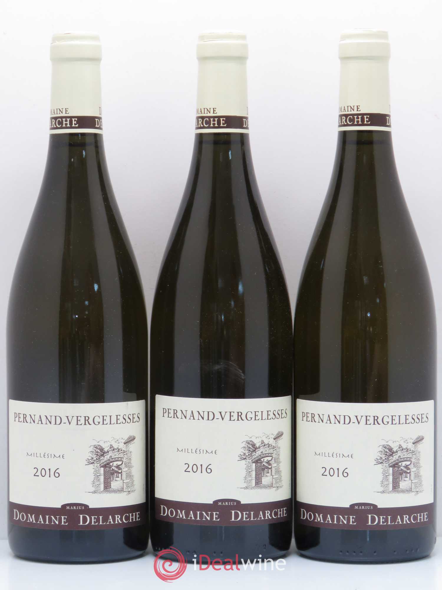 Pernand-Vergelesses Domaine Marius Delarche 2016 - Lot de 3 bouteilles - 0