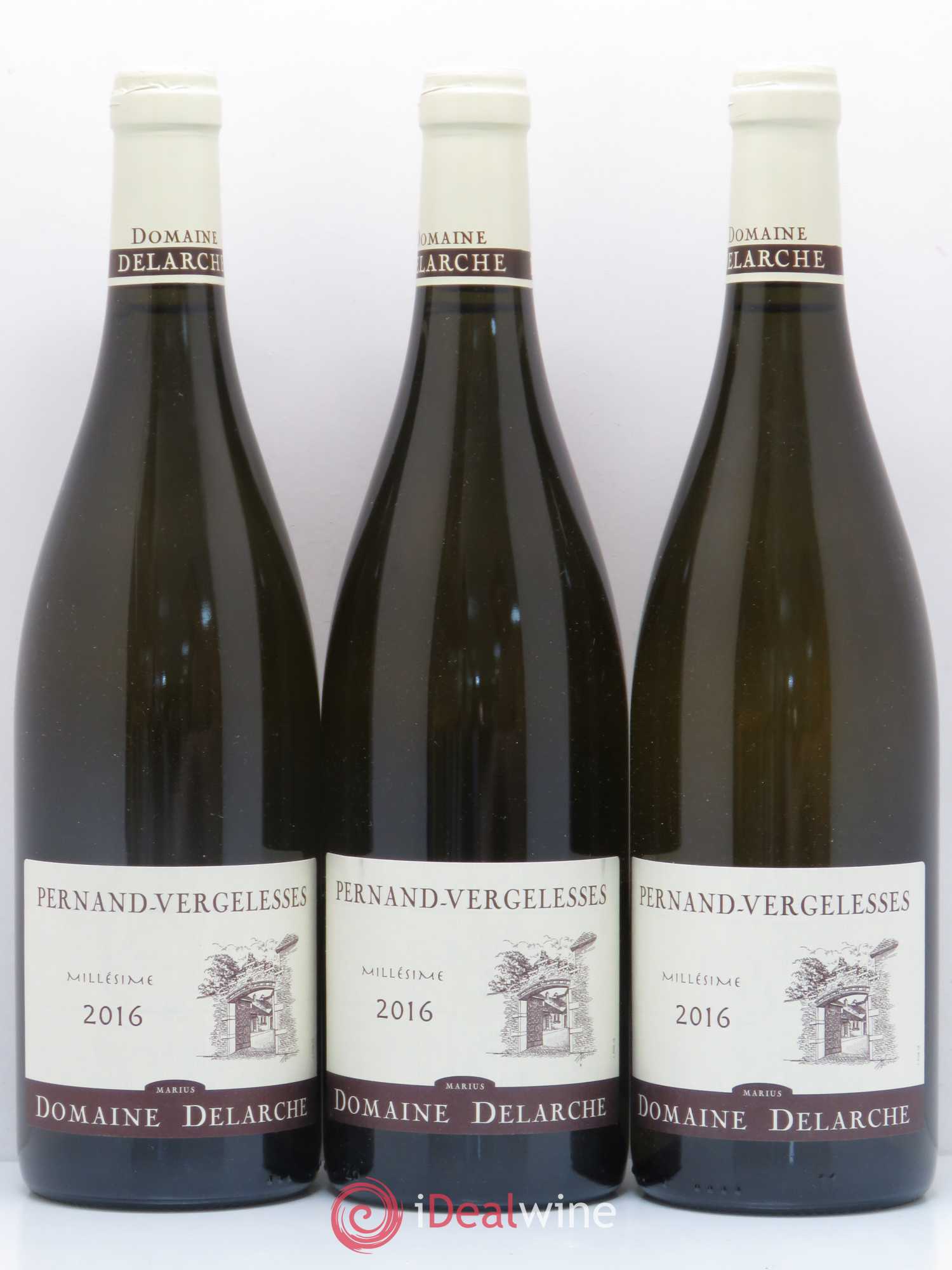 Pernand-Vergelesses Domaine Marius Delarche 2016 - Lot de 3 bouteilles - 0