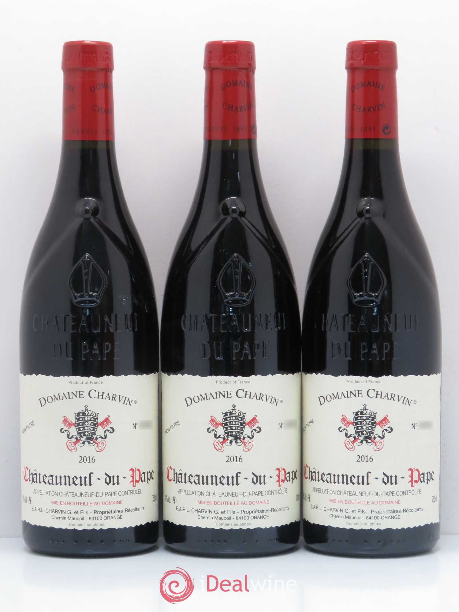Châteauneuf-du-Pape Charvin (Domaine) 2016 - Lot de 3 bouteilles - 0