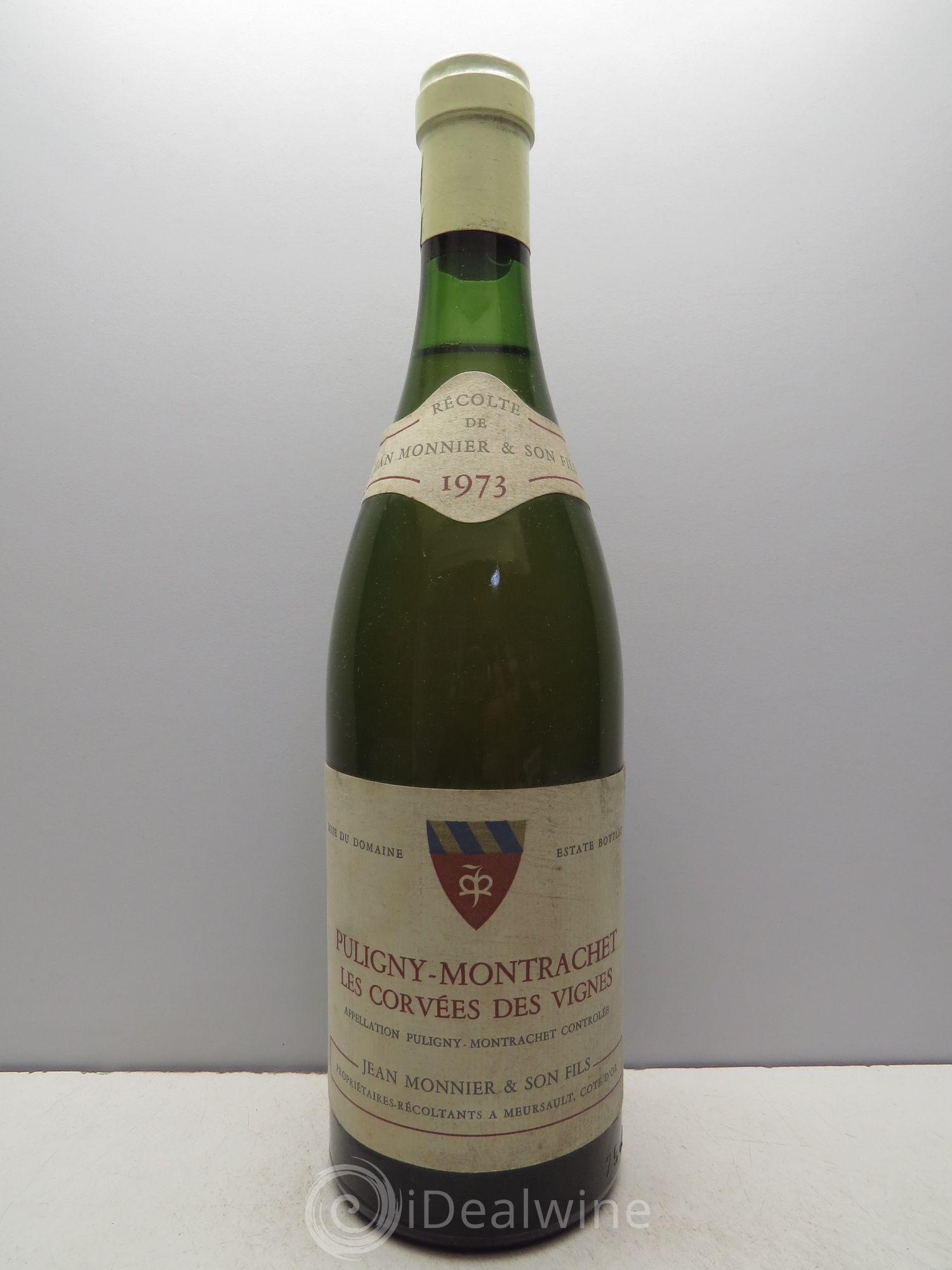 Puligny-Montrachet les Corvées des Vignes J.Monnier 1973 - Posten von 1 Flasche - 0