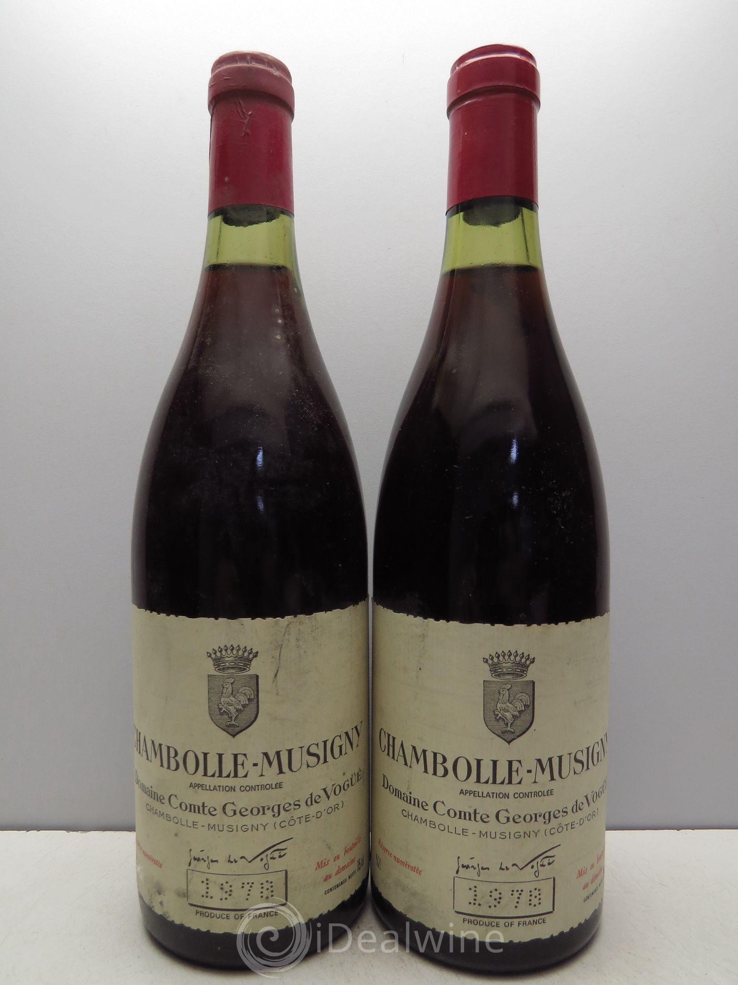 Chambolle-Musigny Comte Georges de Vogüé 1978 - Lot de 2 bouteilles - 0