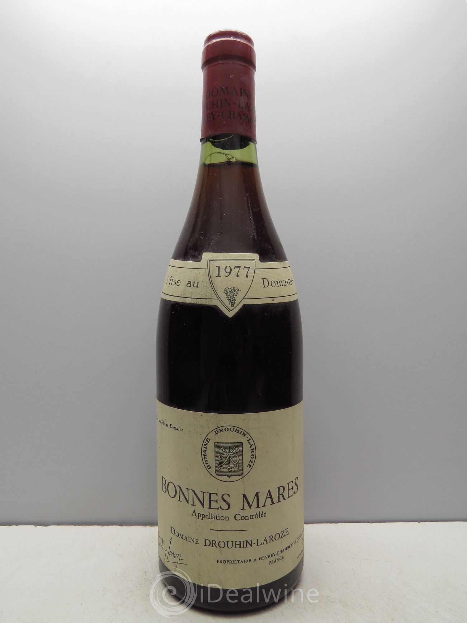 Bonnes-Mares Grand Cru Domaine Drouhin-Laroze 1977 - Lot de 1 bouteille - 0