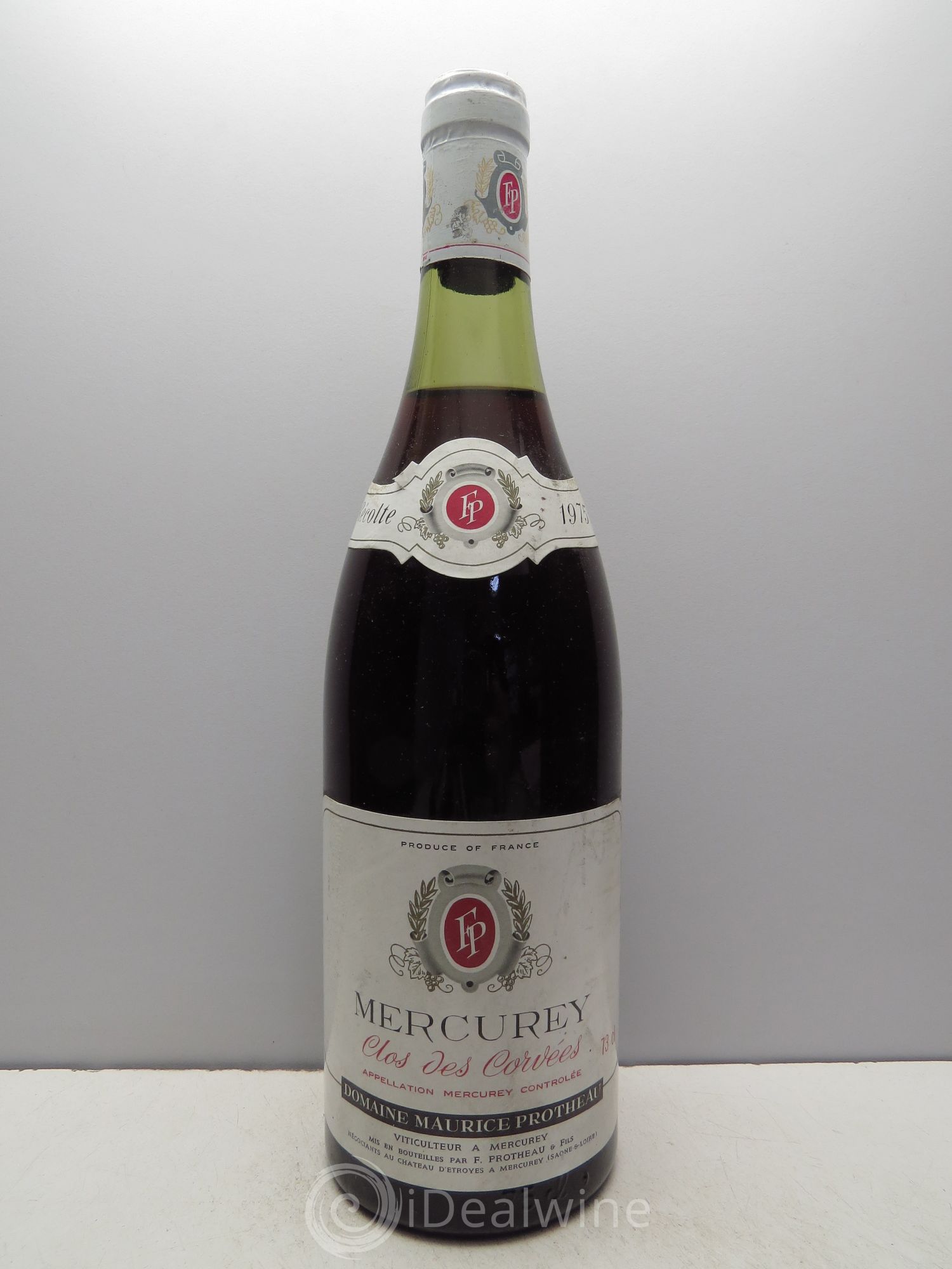 Mercurey Clos des Corvées Protheau 1975 - Posten von 1 Flasche - 0