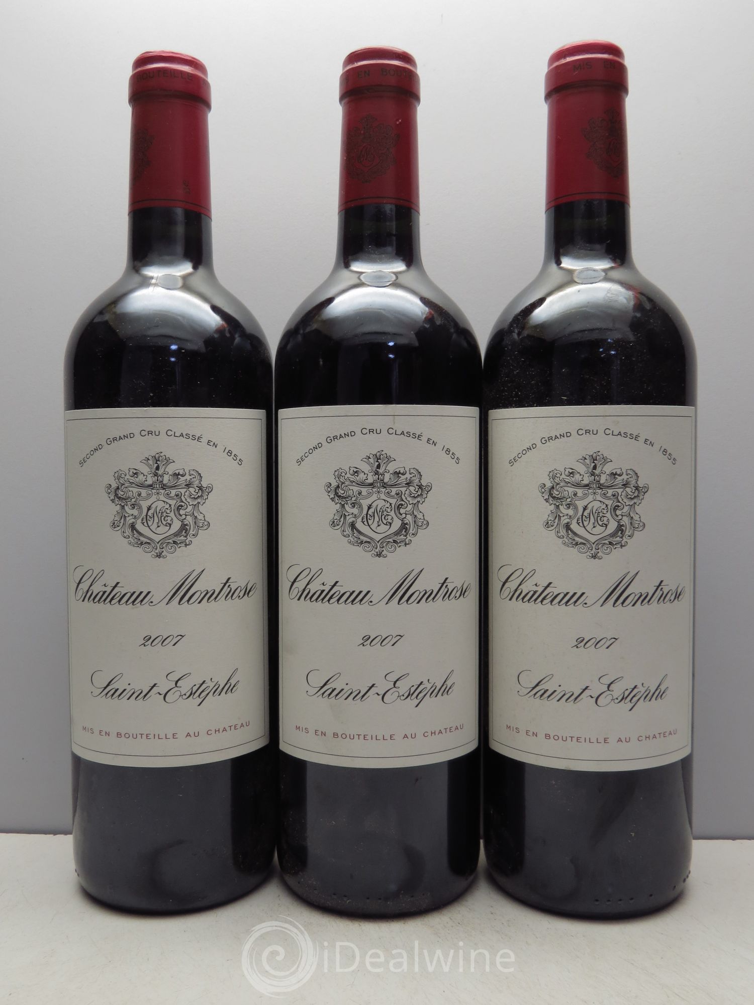 Château Montrose 2ème Grand Cru Classé 2007 - Lot de 3 bouteilles - 0
