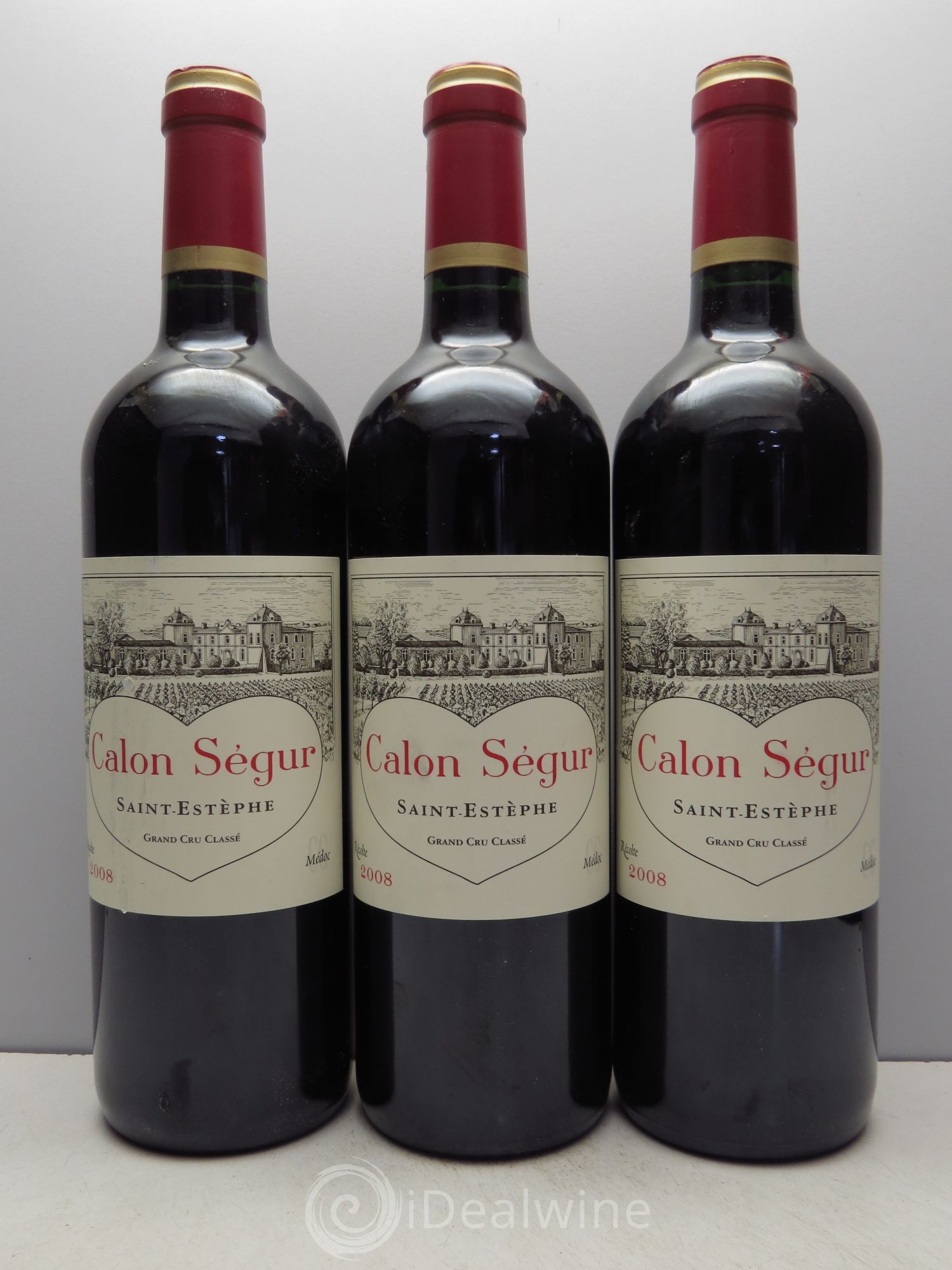 Château Calon Ségur 3ème Grand Cru Classé 2008 - Lot de 3 bouteilles - 0