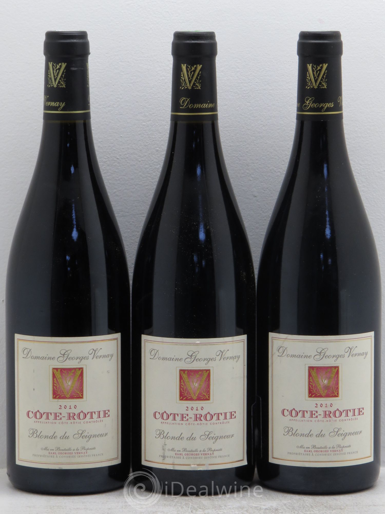 Côte-Rôtie Blonde du Seigneur Georges Vernay 2010 - Lot de 3 bouteilles - 0