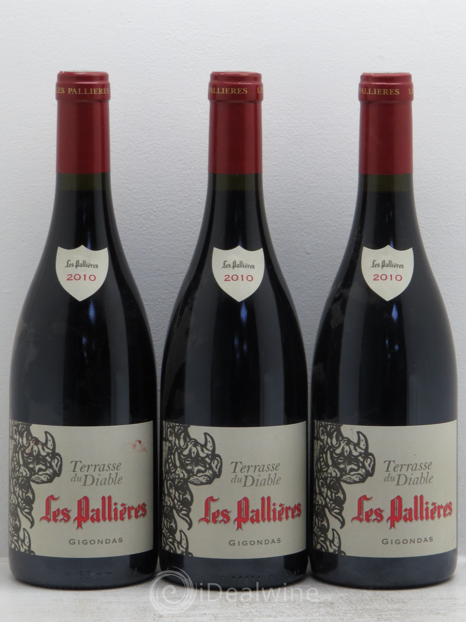 Gigondas Terrasses du diable Les Pallières (Domaine) 2010 - Lot de 3 bouteilles - 0