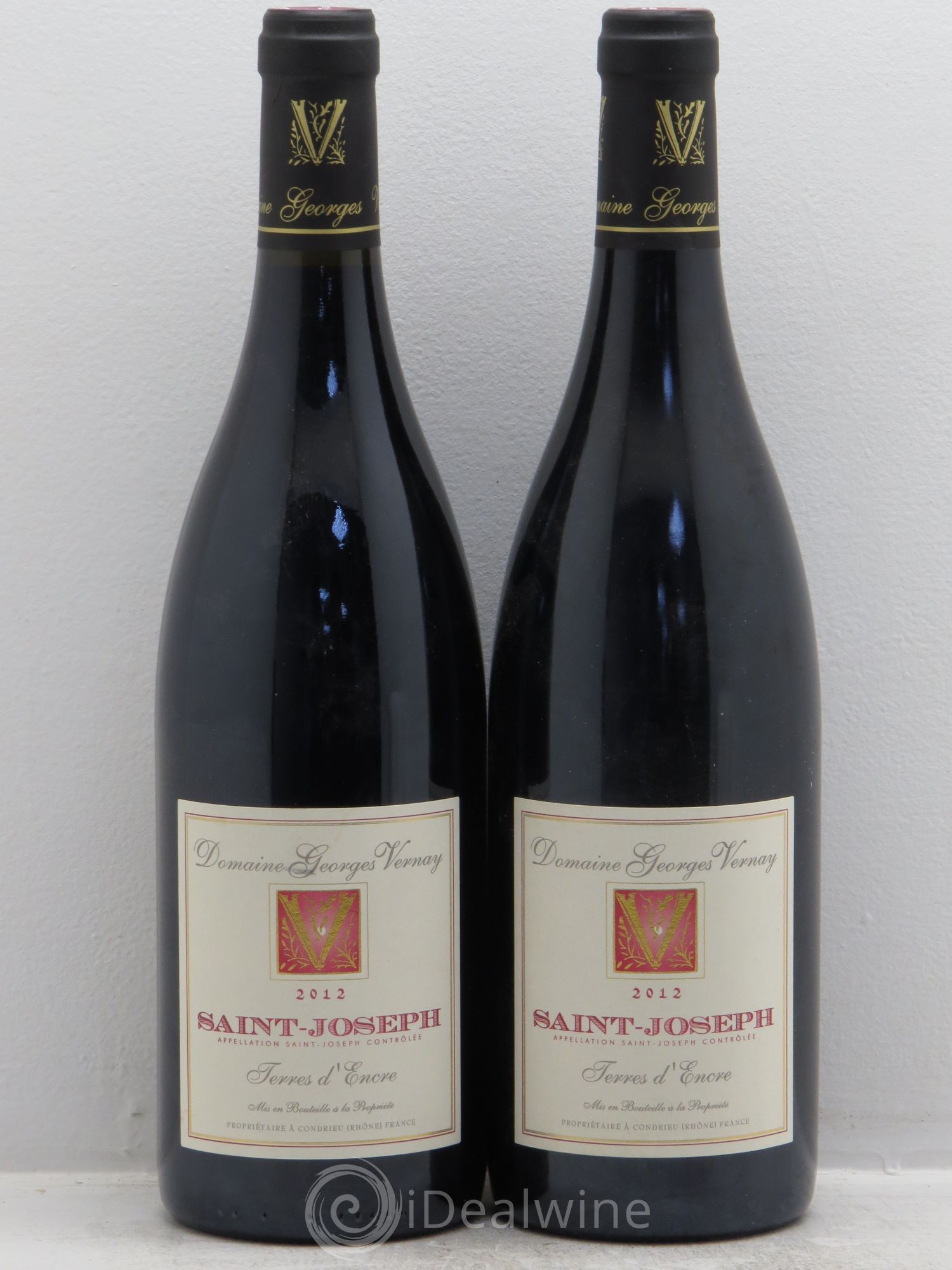 Saint-Joseph Terre d'Encre - Vernay 2012 - Posten von 2 Flaschen - 0
