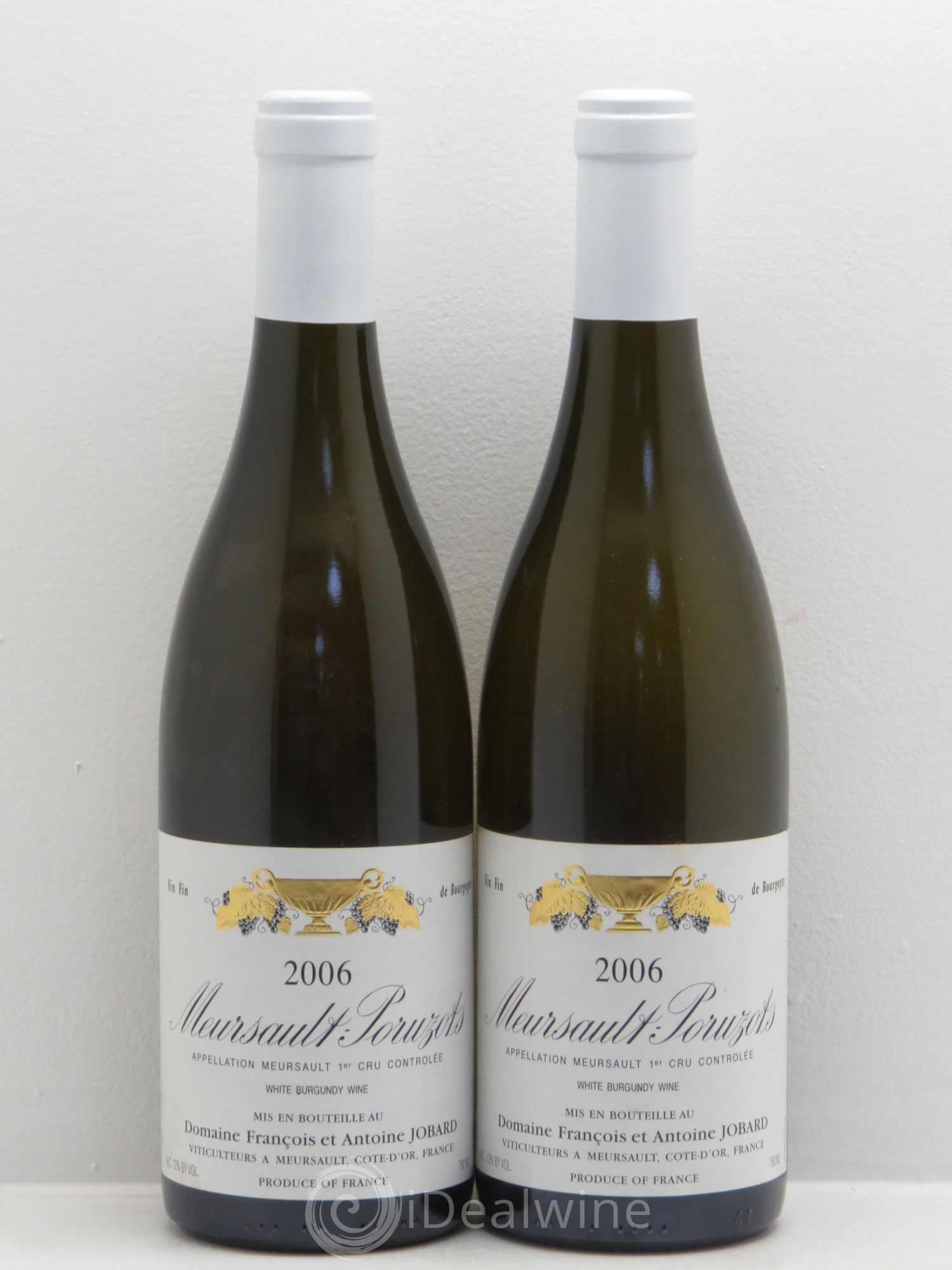 Meursault 1er Cru Poruzots François et Antoine Jobard (Domaine) 2006 - Lot de 2 bouteilles - 0