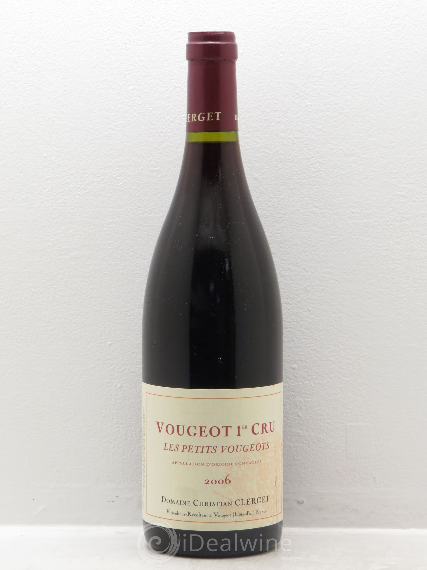 Vougeot 1er Cru Les Petits Vougeot Christian Clerget 2006 - Lot de 1 bouteille - 0