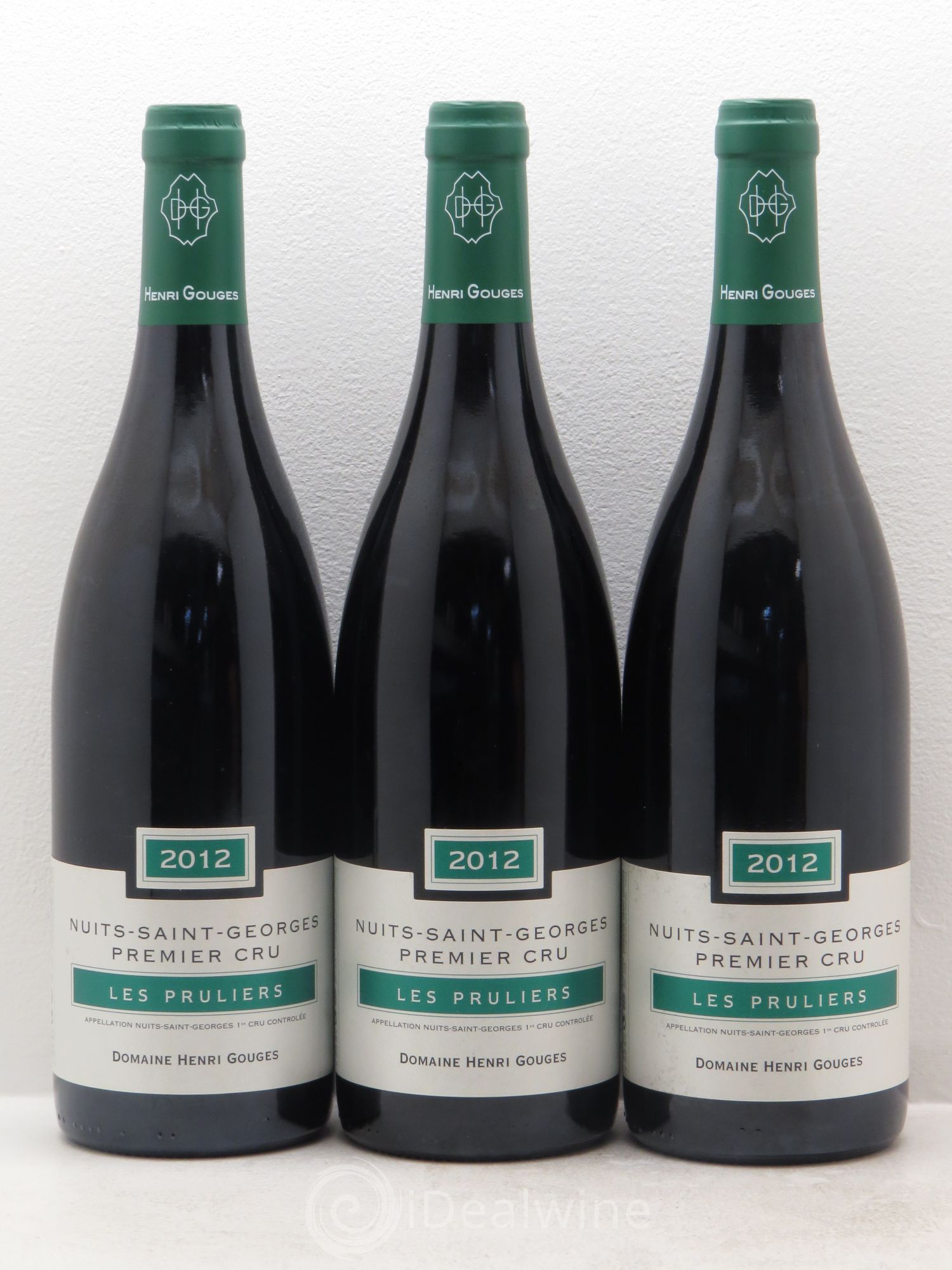 Nuits-Saint-Georges 1er Cru Les Pruliers Henri Gouges 2012 - Lot de 3 bouteilles - 0