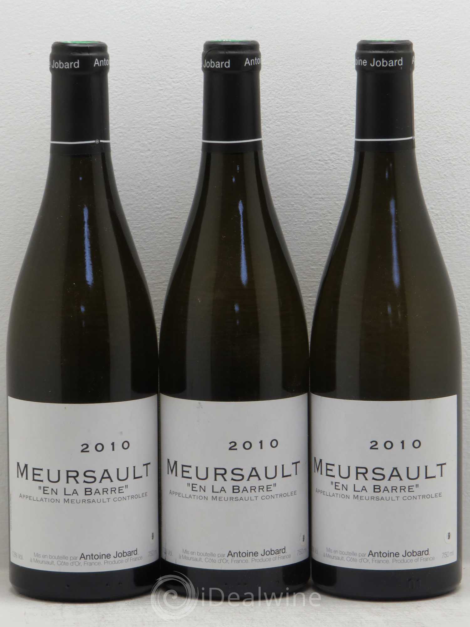 Meursault En la Barre François et Antoine Jobard (Domaine) 2010 - Lot de 3 bouteilles - 0