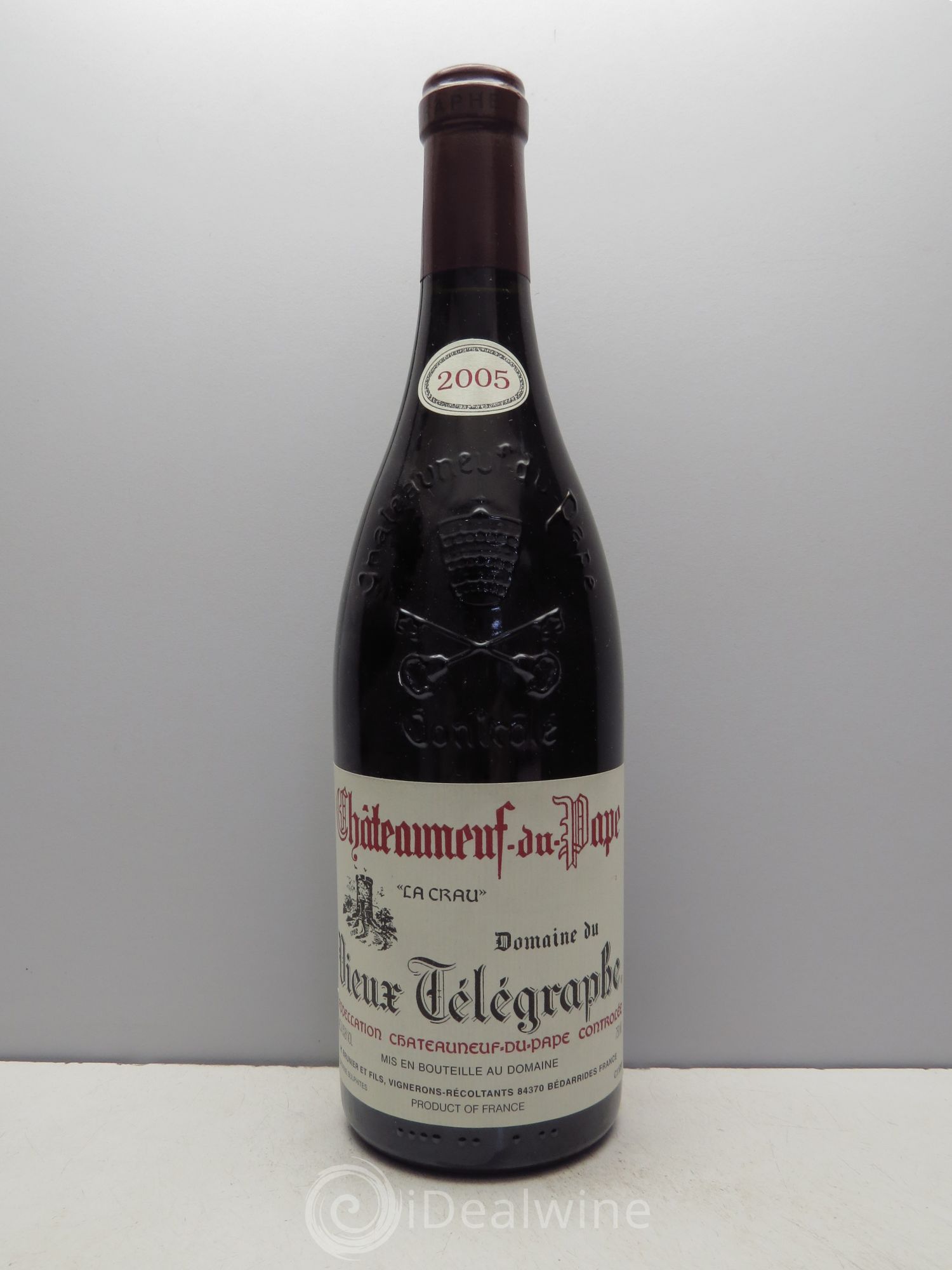 Châteauneuf-du-Pape Vieux Télégraphe (Domaine du) Vignobles Brunier 2005 - Lot de 1 bouteille - 0