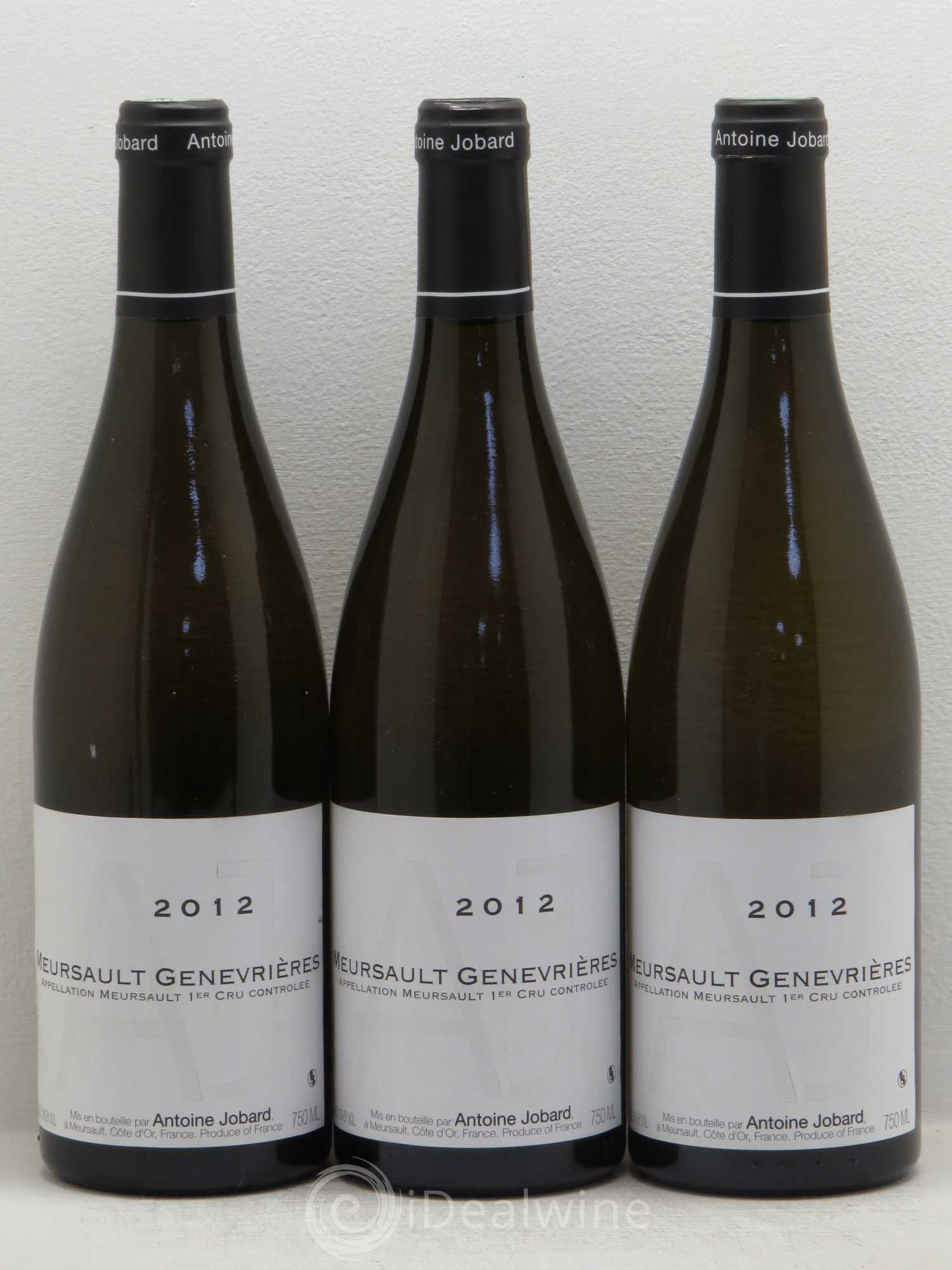 Meursault 1er Cru Genevrières François et Antoine Jobard (Domaine) 2012 - Lot de 3 bouteilles - 0