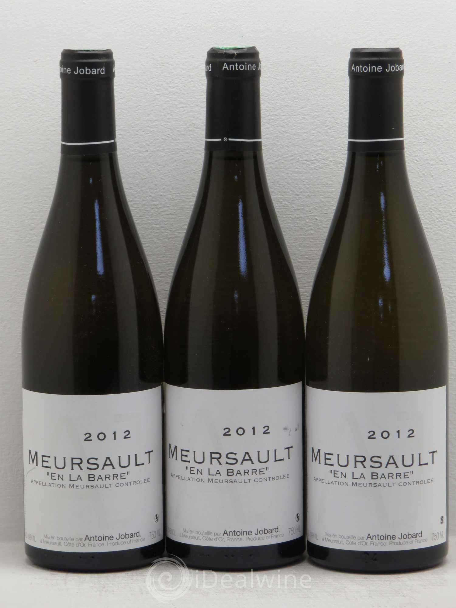 Meursault En la Barre François et Antoine Jobard (Domaine) 2012 - Lot de 3 bouteilles - 0