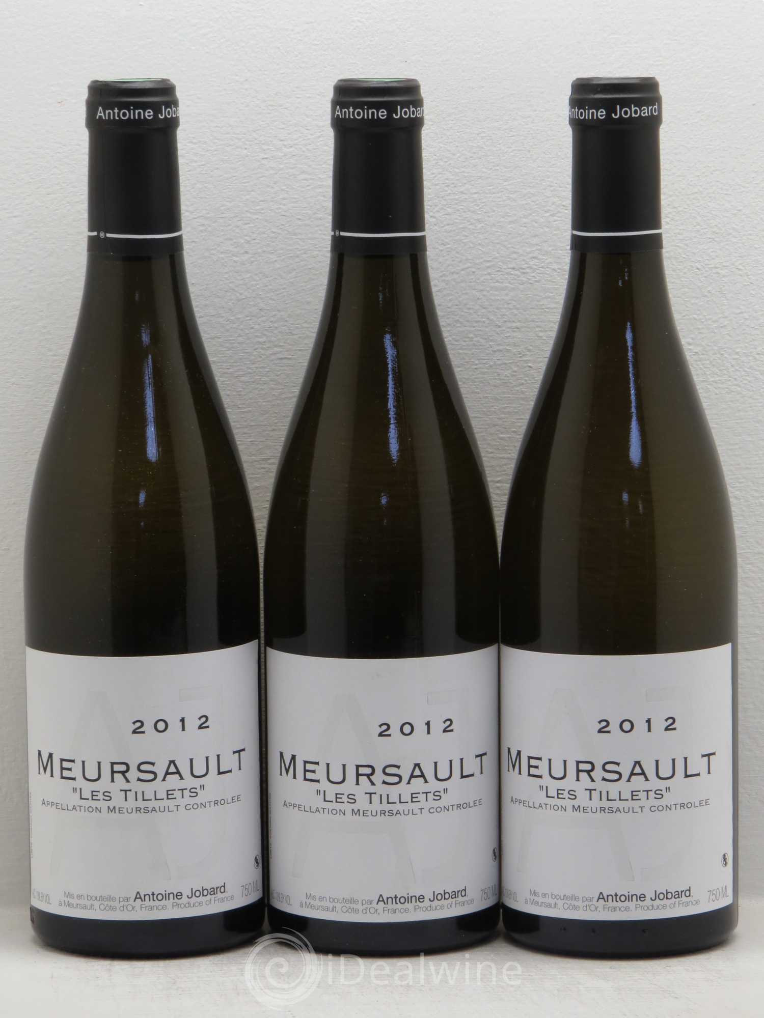 Meursault Tillets François et Antoine Jobard (Domaine) 2012 - Lot de 3 bouteilles - 0