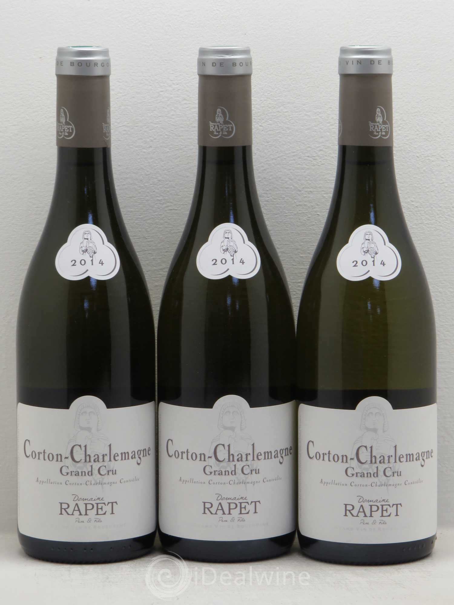Corton-Charlemagne Grand Cru Rapet Père & Fils 2014 - Lot de 3 bouteilles - 0