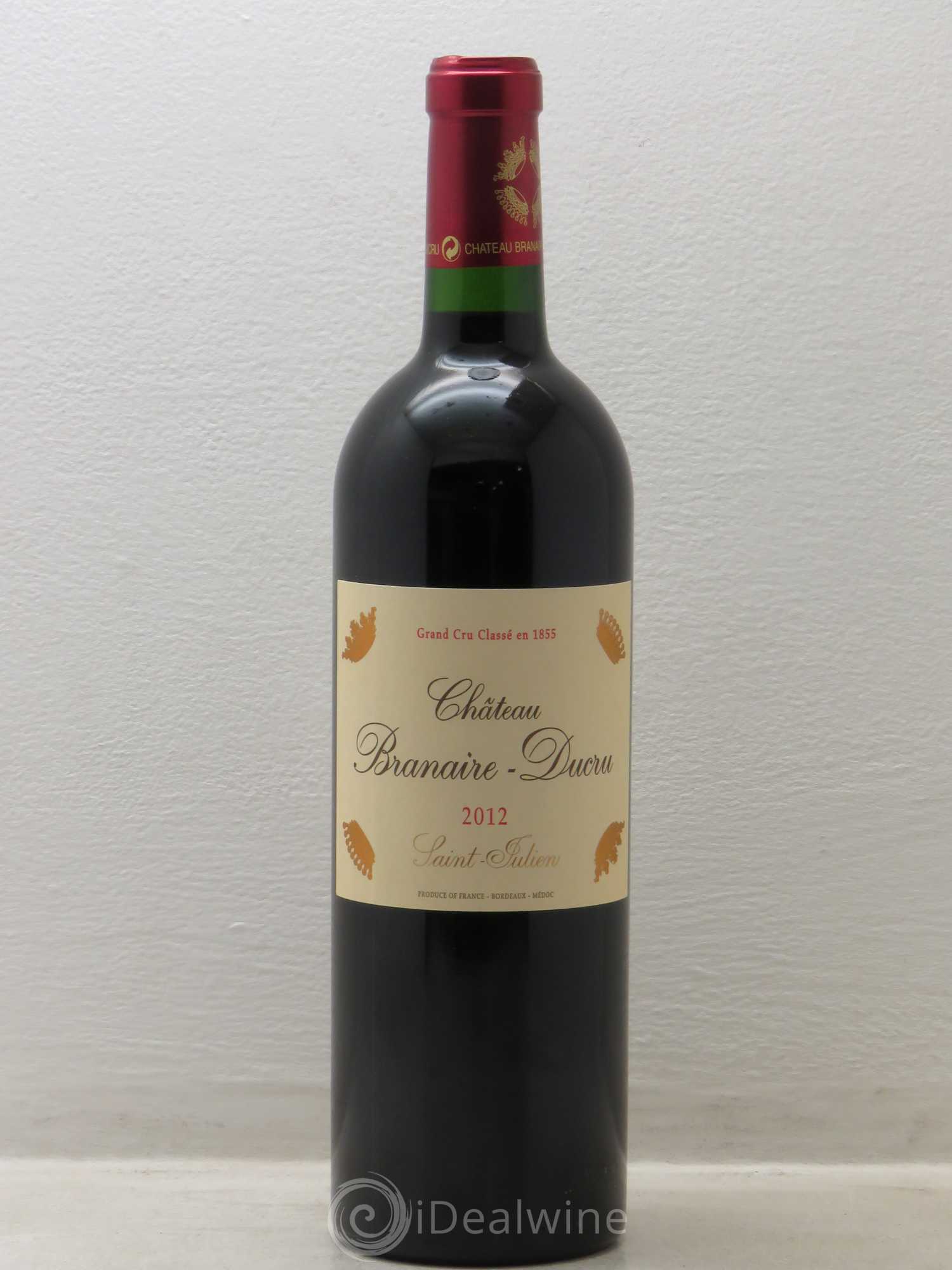 Château Branaire Ducru 4ème Grand Cru Classé 2012 - Lot de 1 bouteille - 0