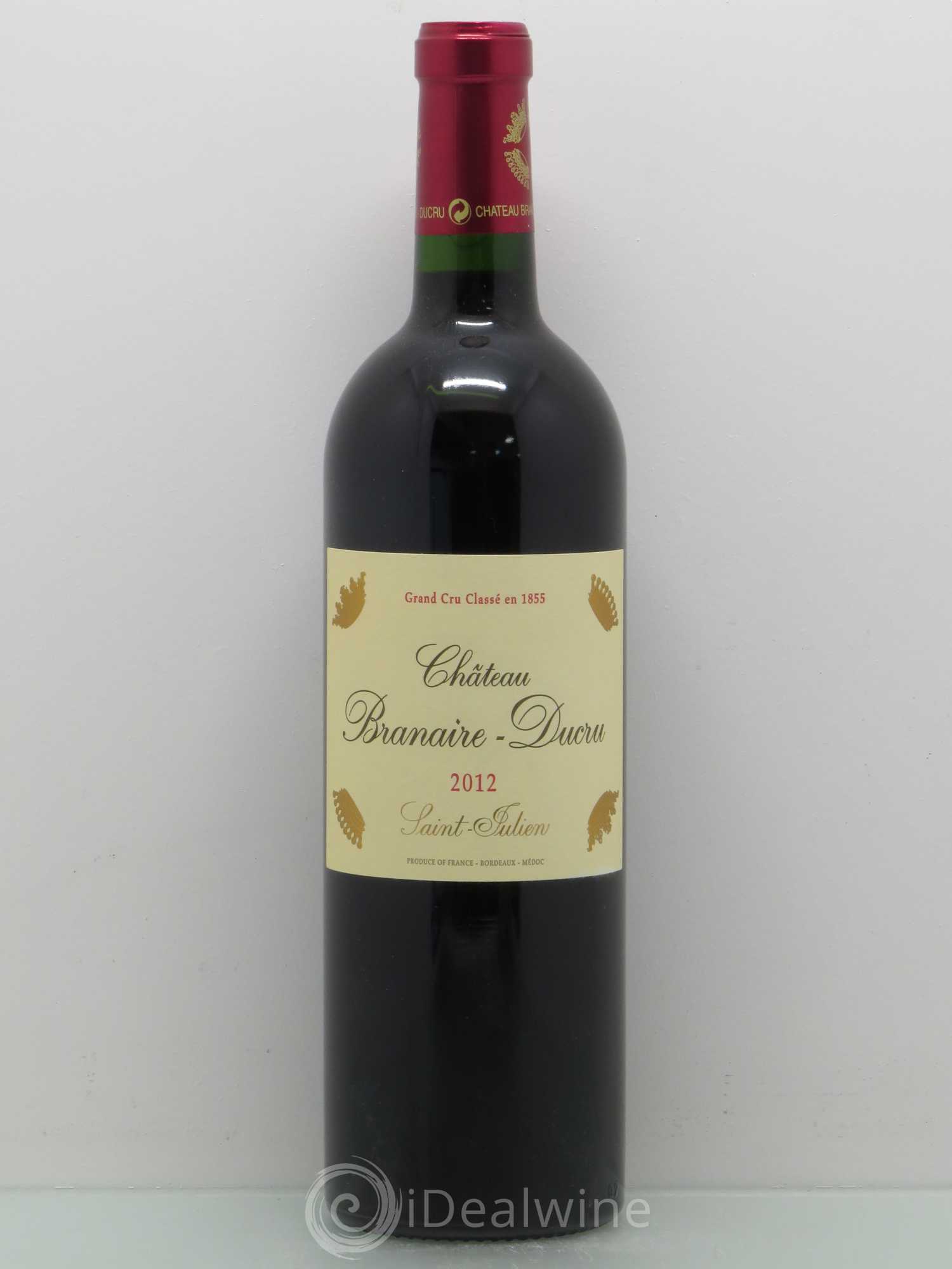 Château Branaire Ducru 4ème Grand Cru Classé 2012 - Lot de 1 bouteille - 0