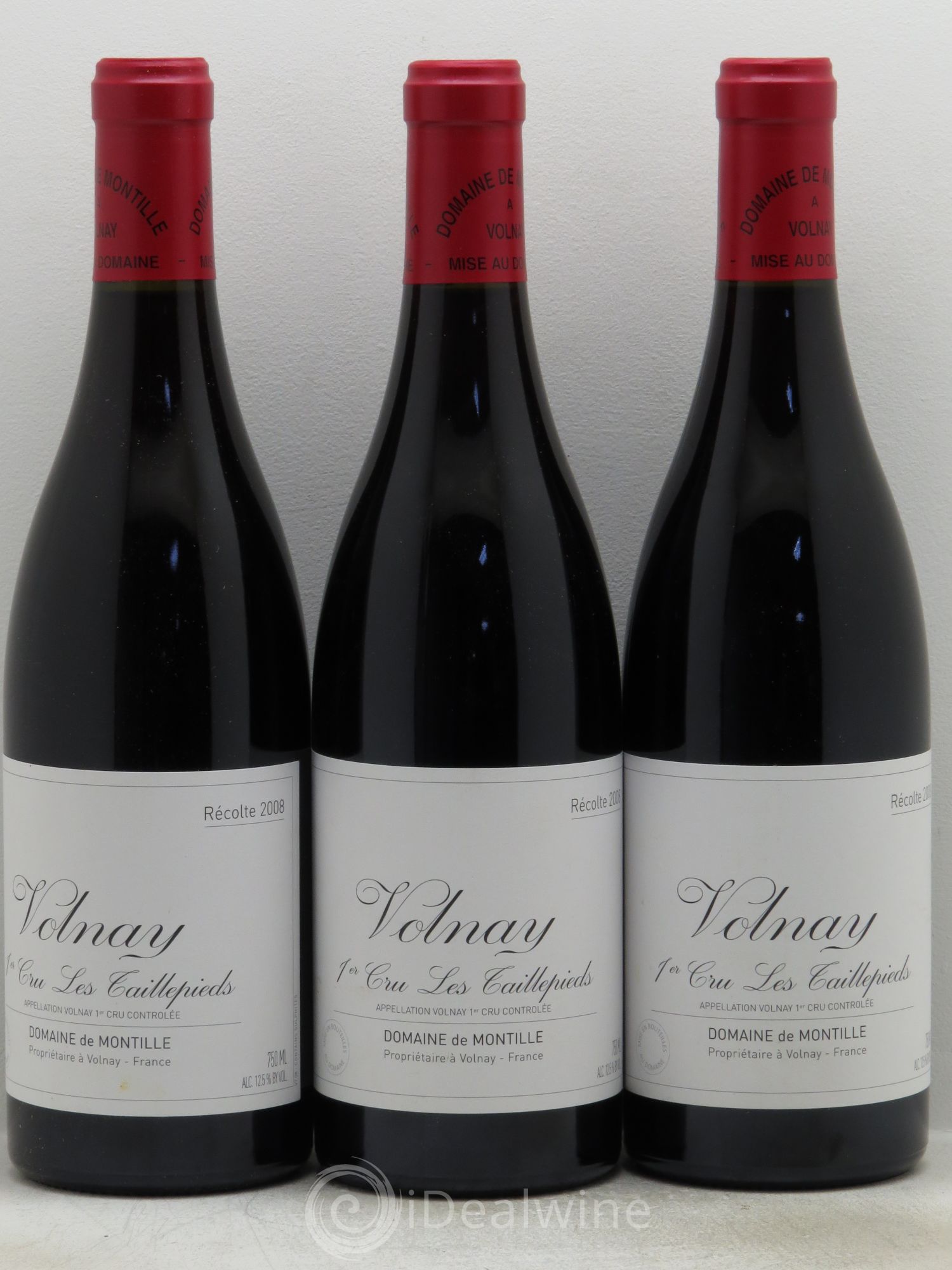 Volnay 1er Cru Les Taillepieds De Montille (Domaine) 2008 - Lot de 3 bouteilles - 0