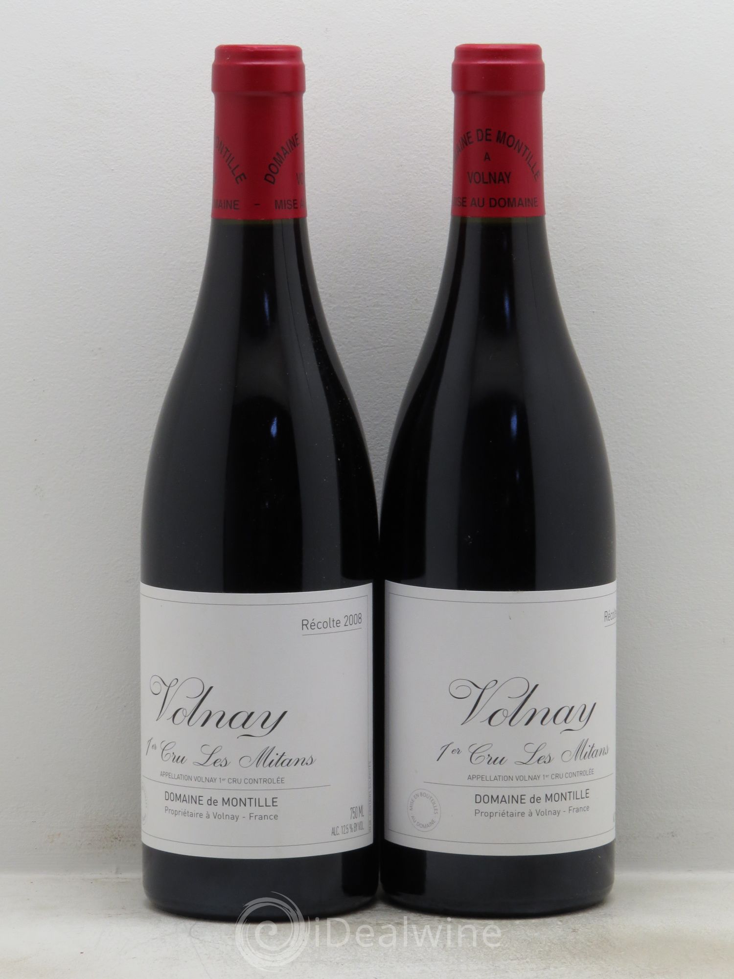 Volnay 1er Cru Les Mitans De Montille (Domaine) 2008 - Lot de 2 bouteilles - 0