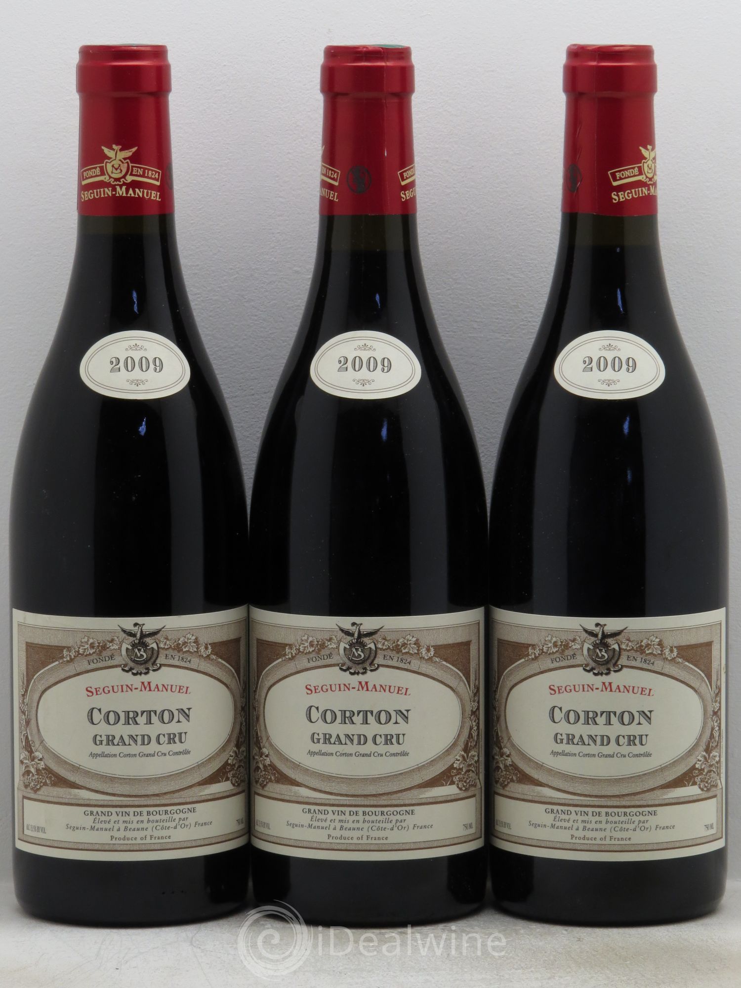 Corton Grand Cru Seguin Manuel 2009 - Lot de 3 bouteilles - 0